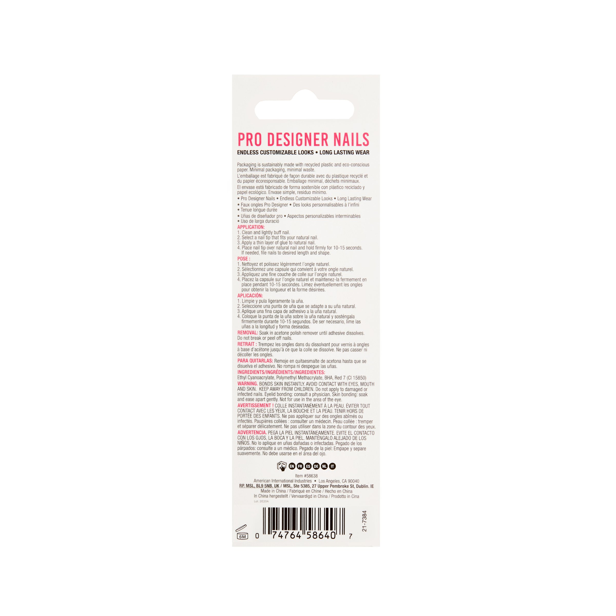 Ardell Nail Addict Eco Mani Pink Ombre 1 pack - Image 2