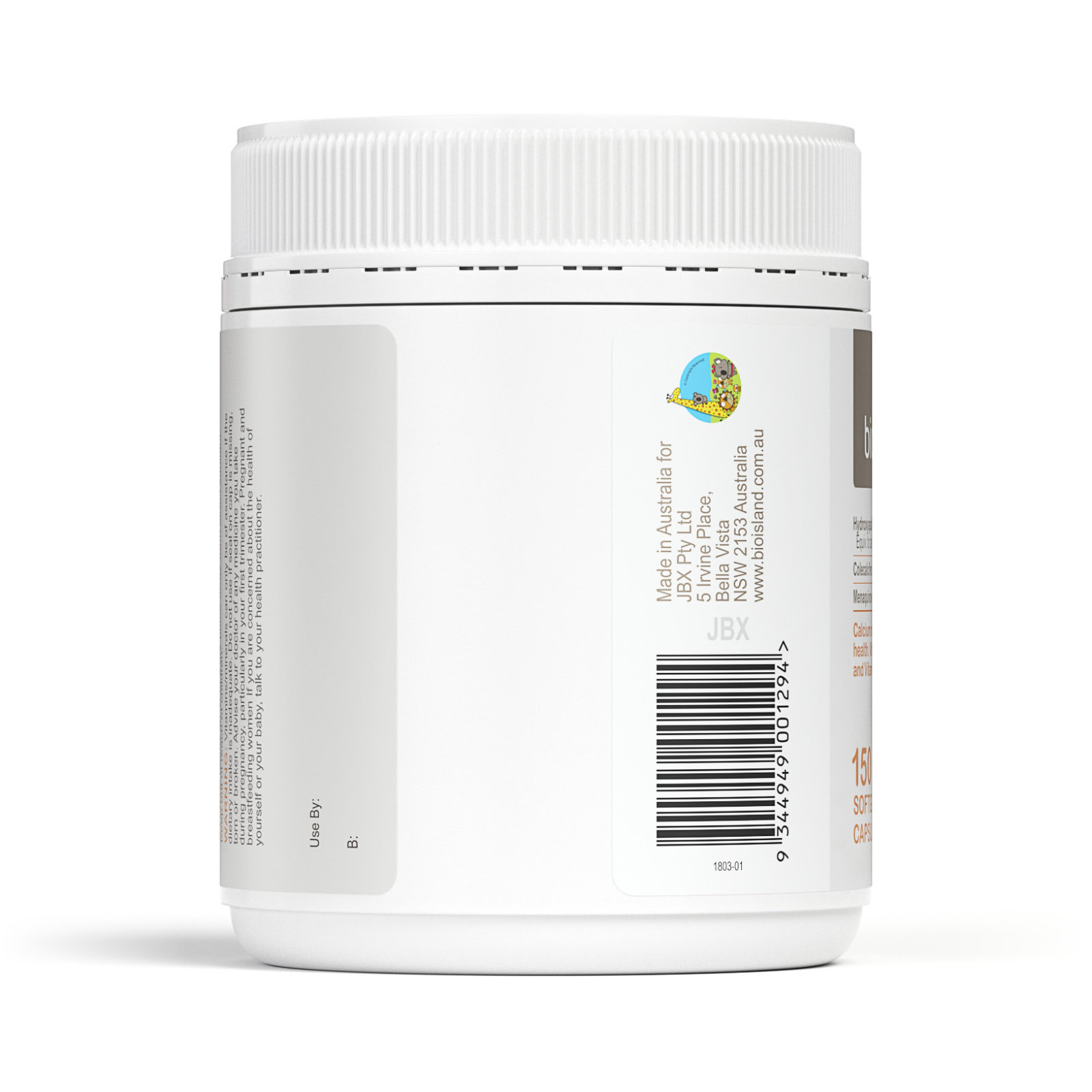 Bio Island Milk Calcium Bone Care 150 soft gel capsules - Image 2