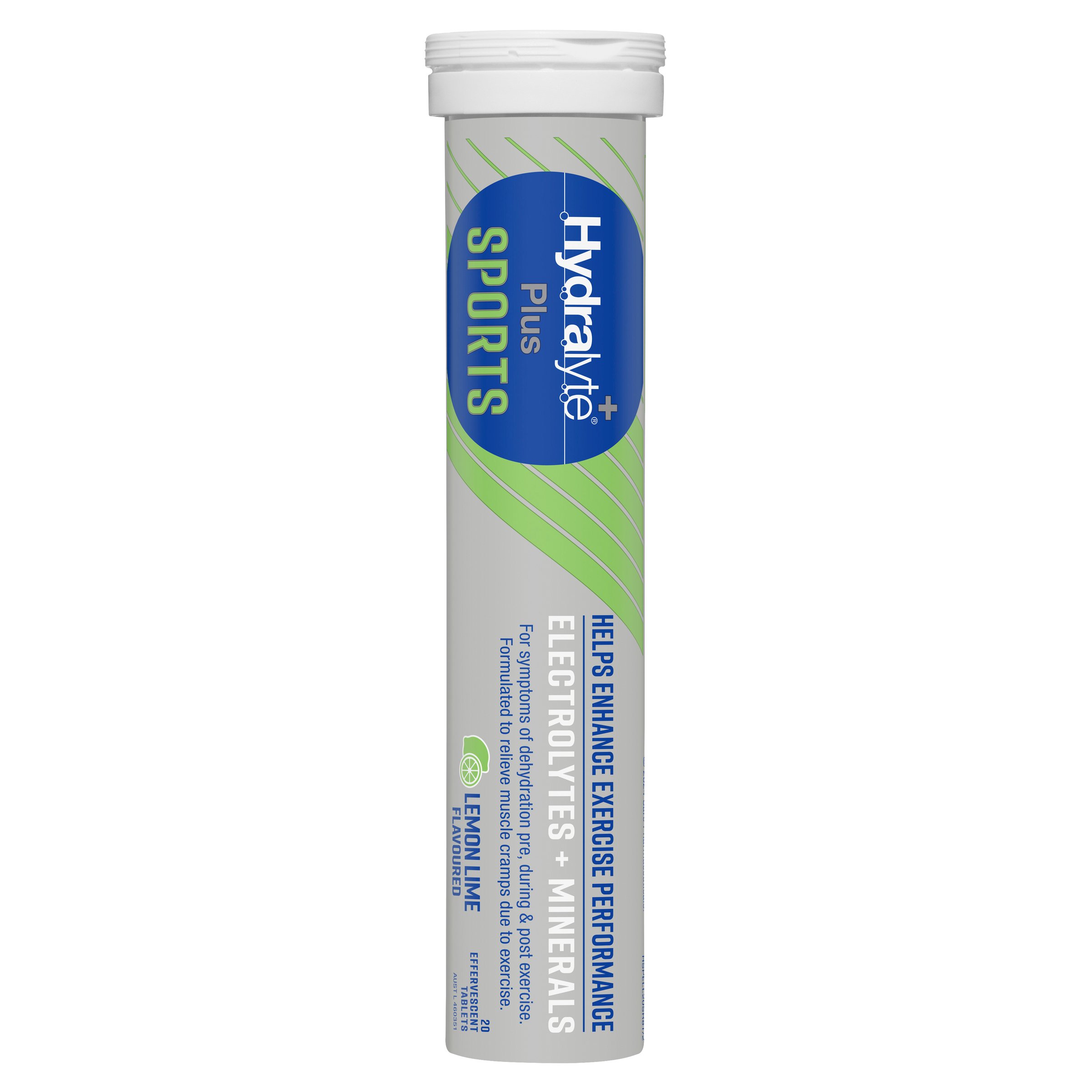 Hydralyte Plus Sports Effervescent Lemon Lime 20 tablets - Image 10