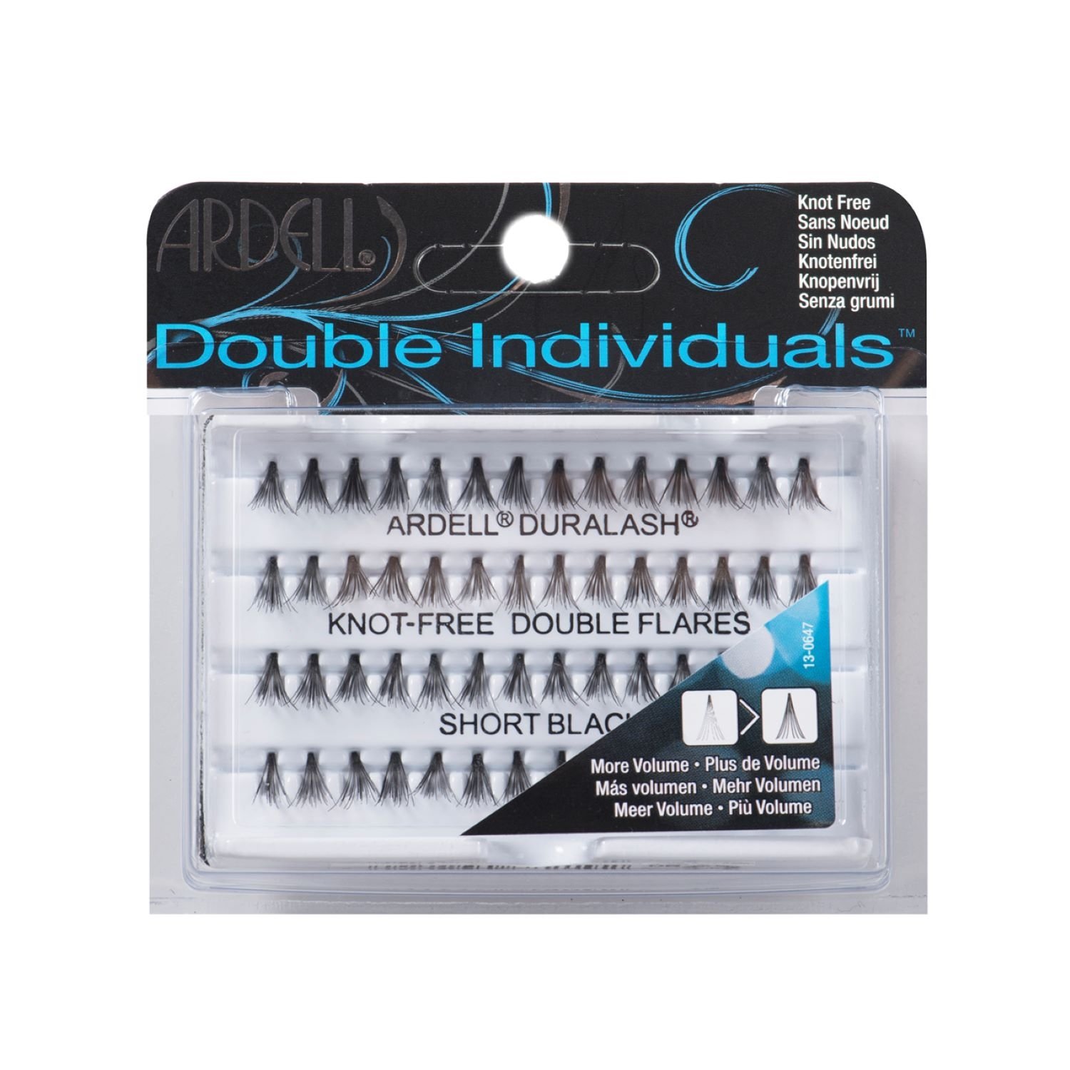 Ardell Double Individual Knot Free Lashes Short Black 1 pair