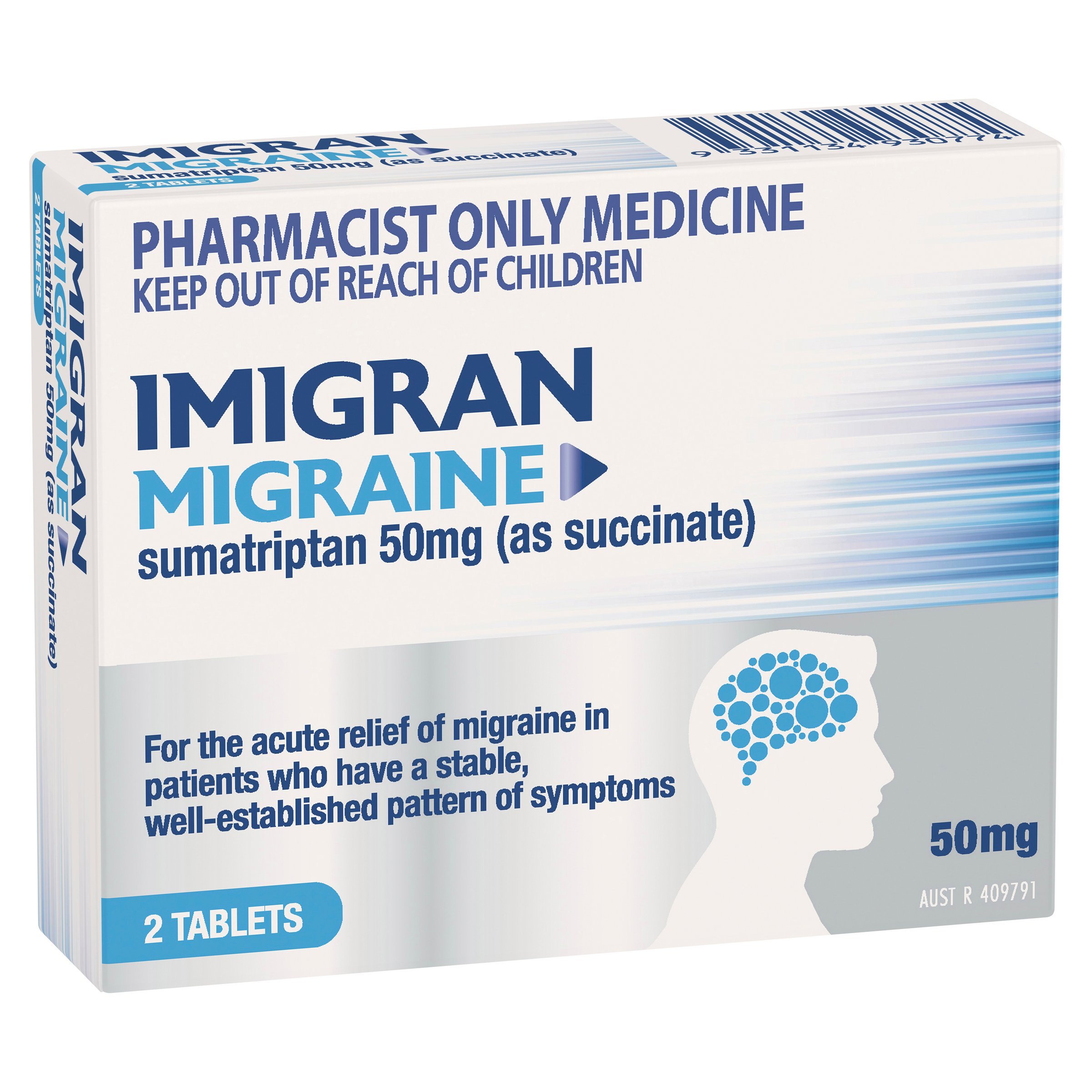 Imigran Migraine 50mg - 2 tablets - Image 5