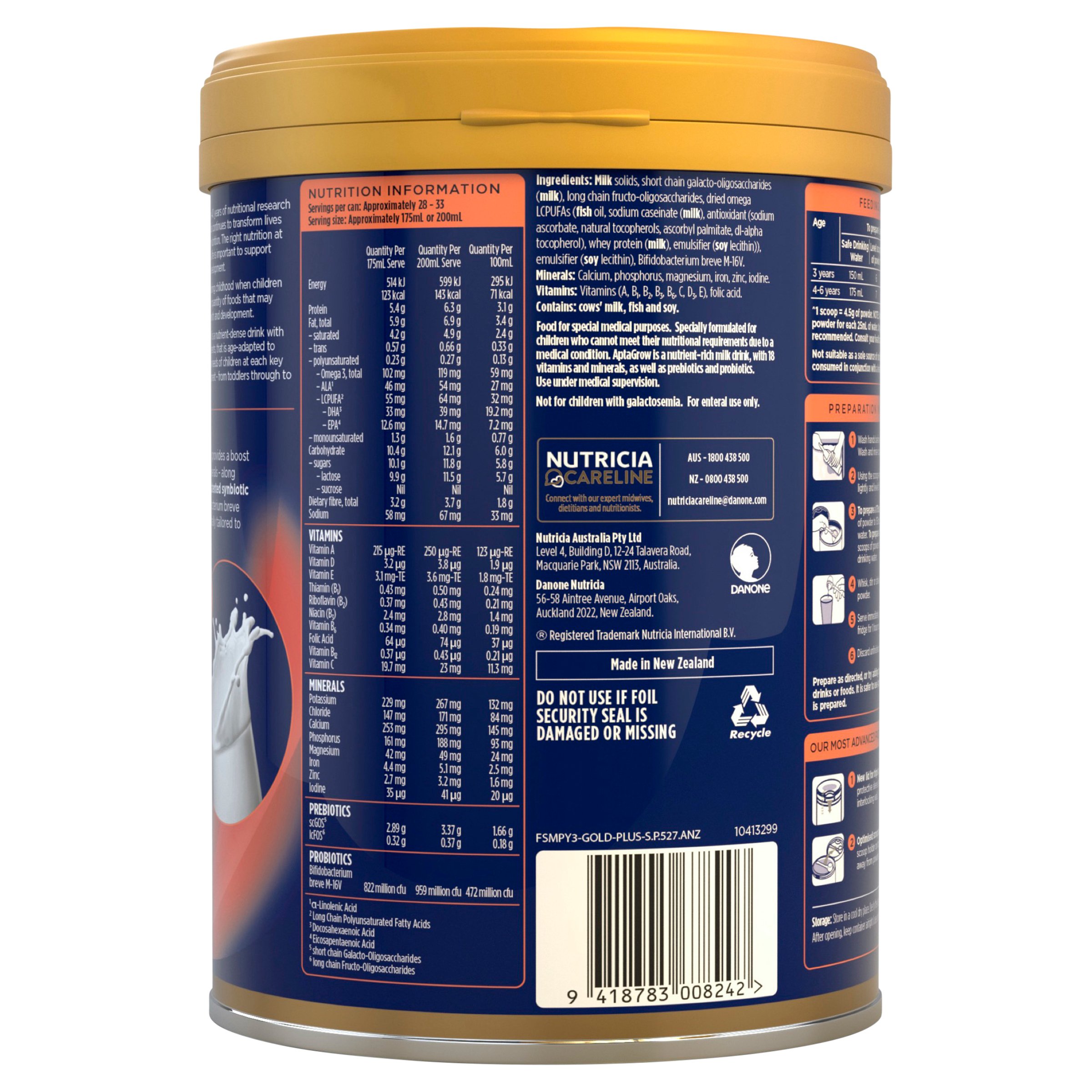 AptaGrow Milk Drink 3+ Years 900g - Image 4