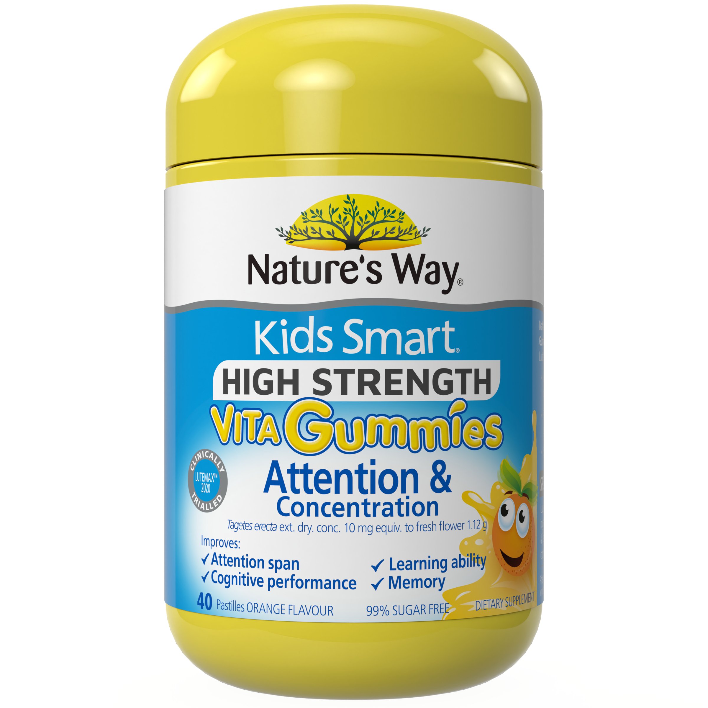 Nature's Way Kids Smart High Strength Vita Gummies Attention and Concentration 40 pastilles - Image 1