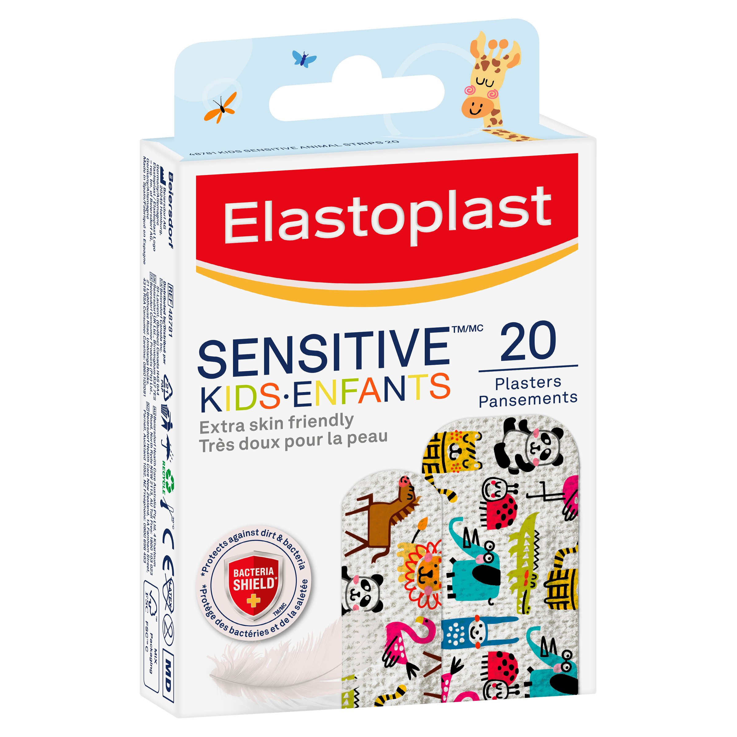Elastoplast Sensitive Kids Strips Animals 20 pack - Image 4