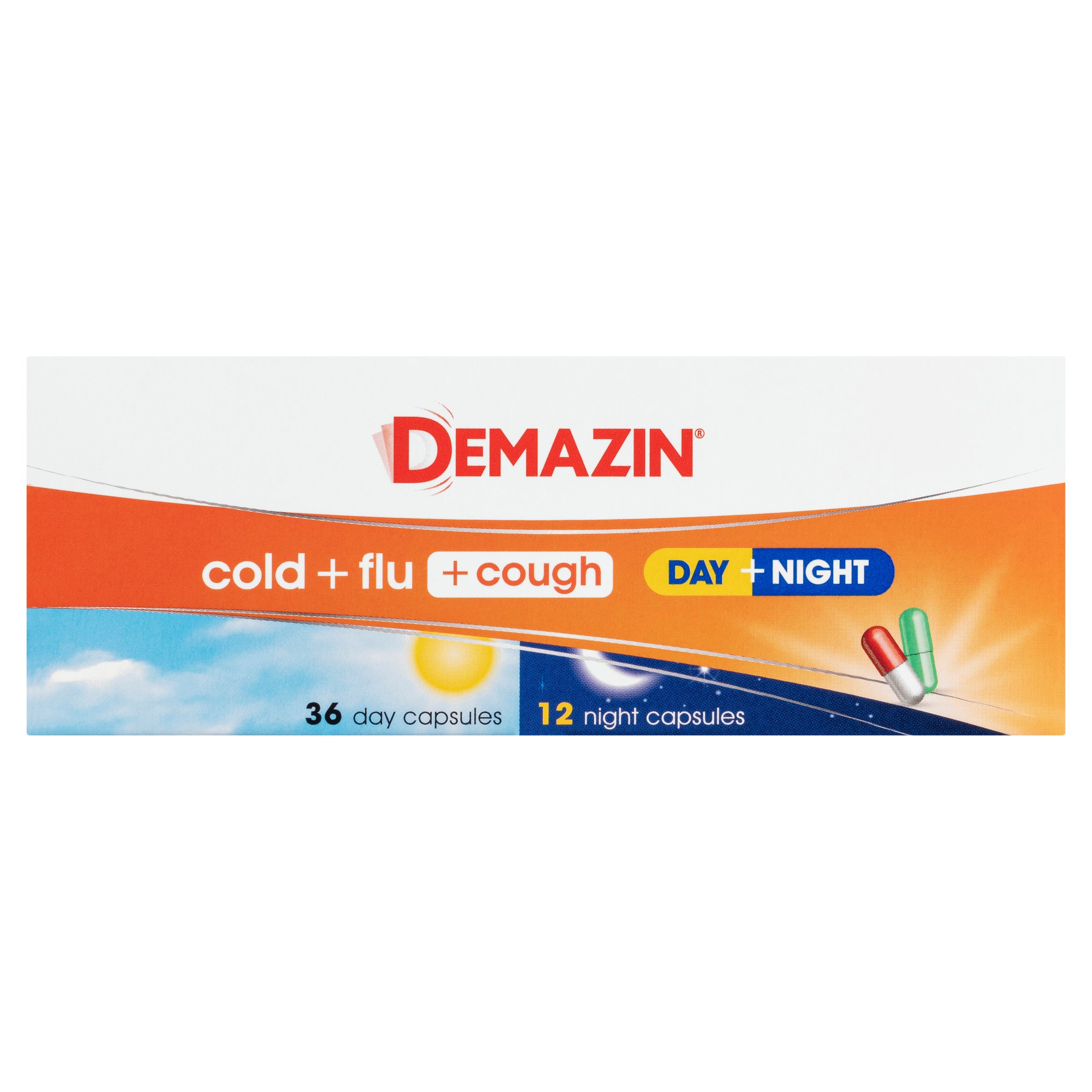 Demazin Cold & Flu + Cough Day/Night 48 capsules - Image 4