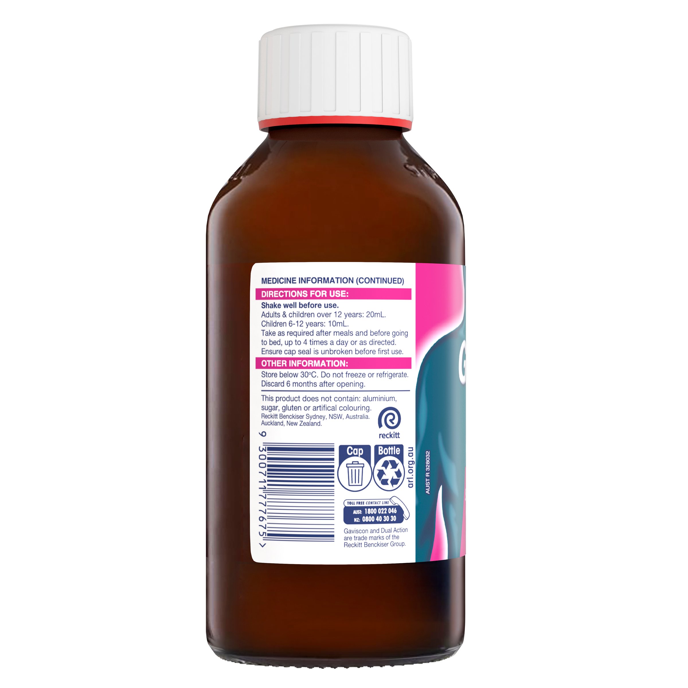 Gaviscon Dual Action Liquid Mixed Berry 500ml - Image 3