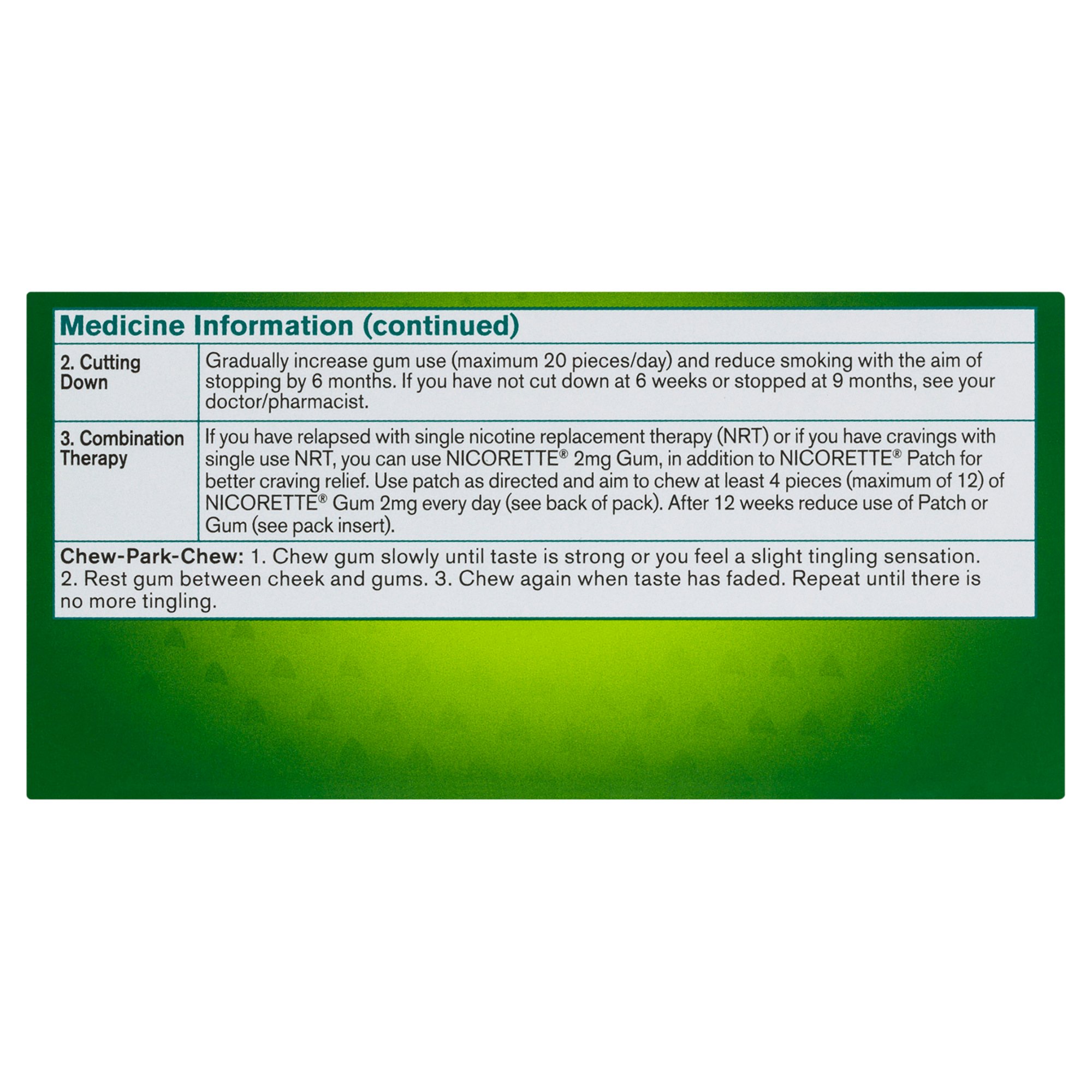 Nicorette Gum Classic 2mg 75 pieces - Image 3