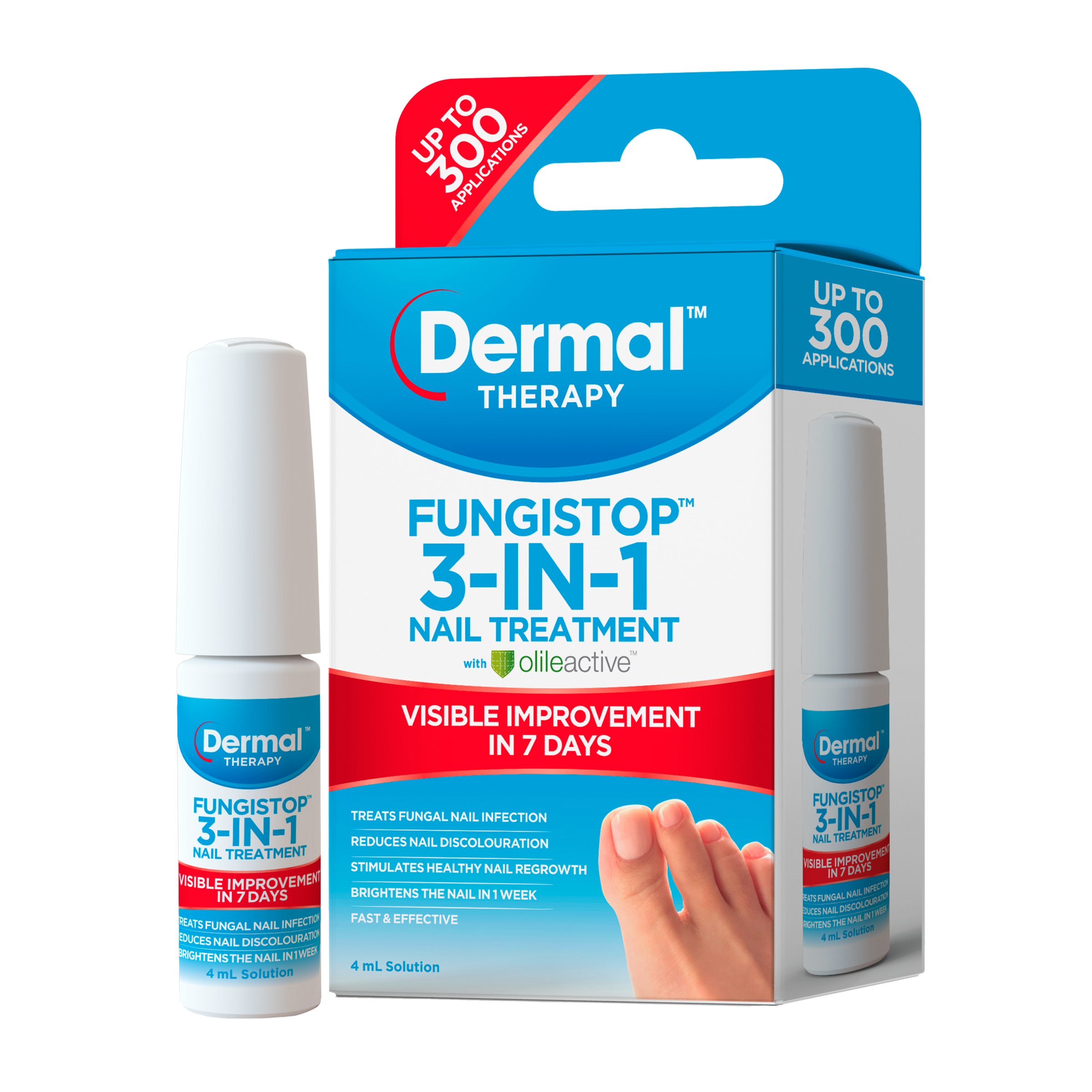 Dermal Therapy Fungistop 3-In-1 Nail Treatment 4ml - Image 1