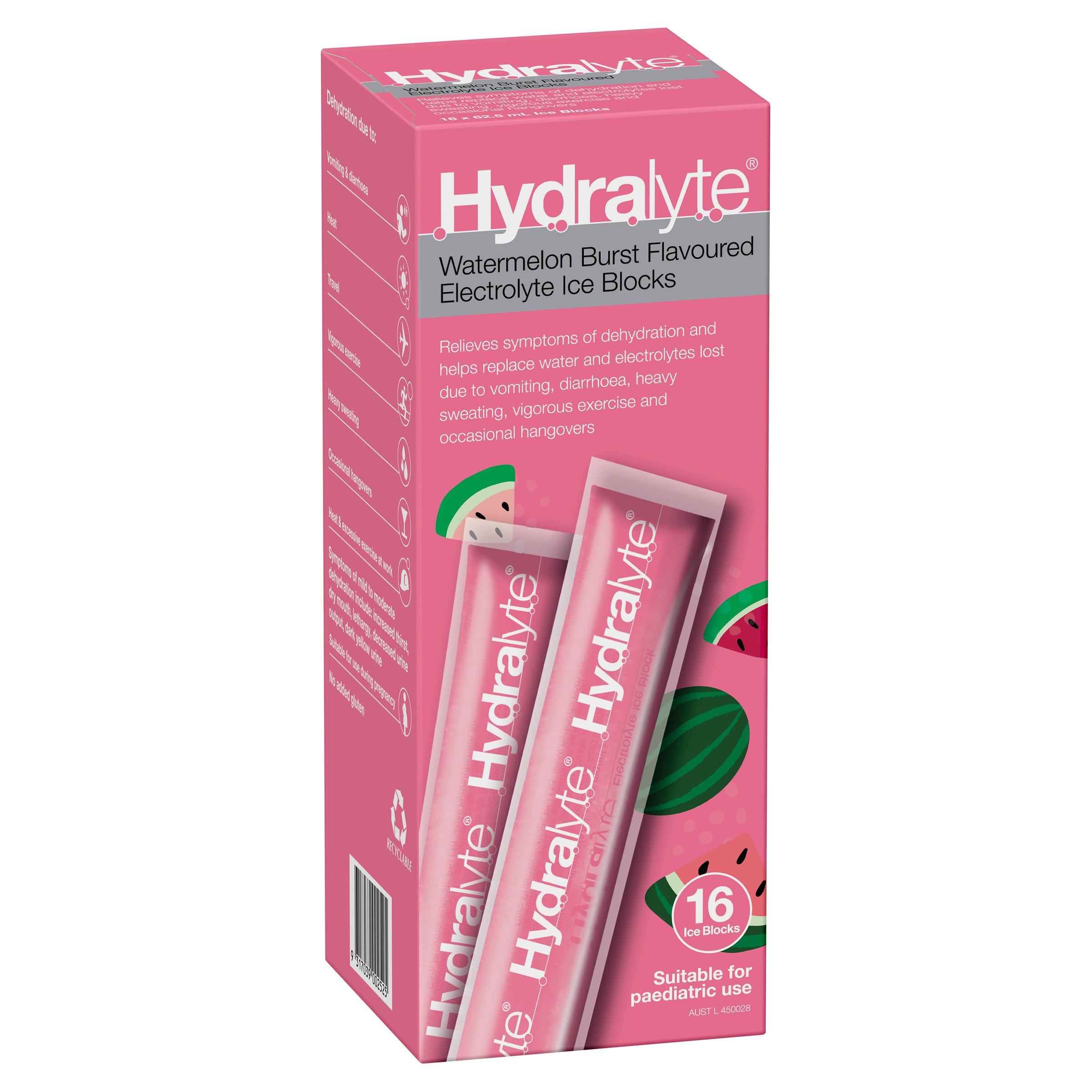 Hydralyte Ice Block Watermelon Burst 16 pack - Image 9