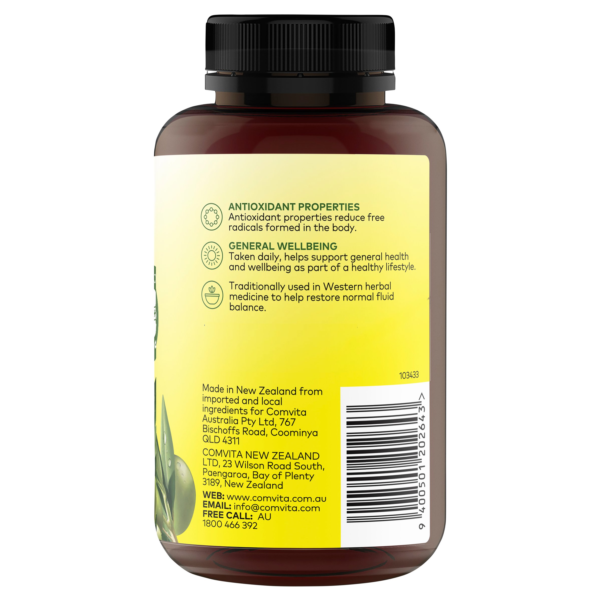 Comvita Olive Leaf Extract High Strength 120 capsules - Image 3