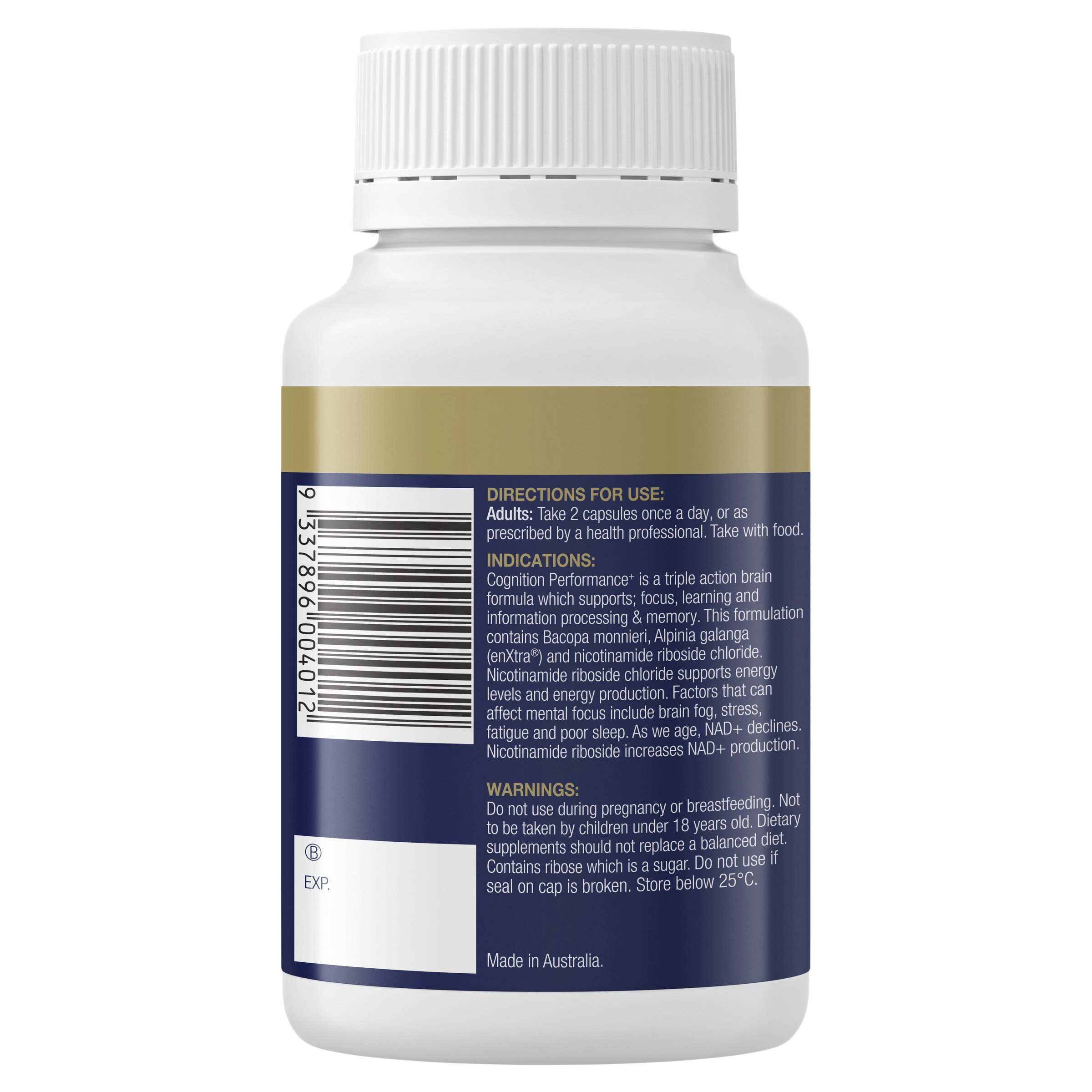 BioCeuticals Cognition Performance+ 60 capsules - Image 2