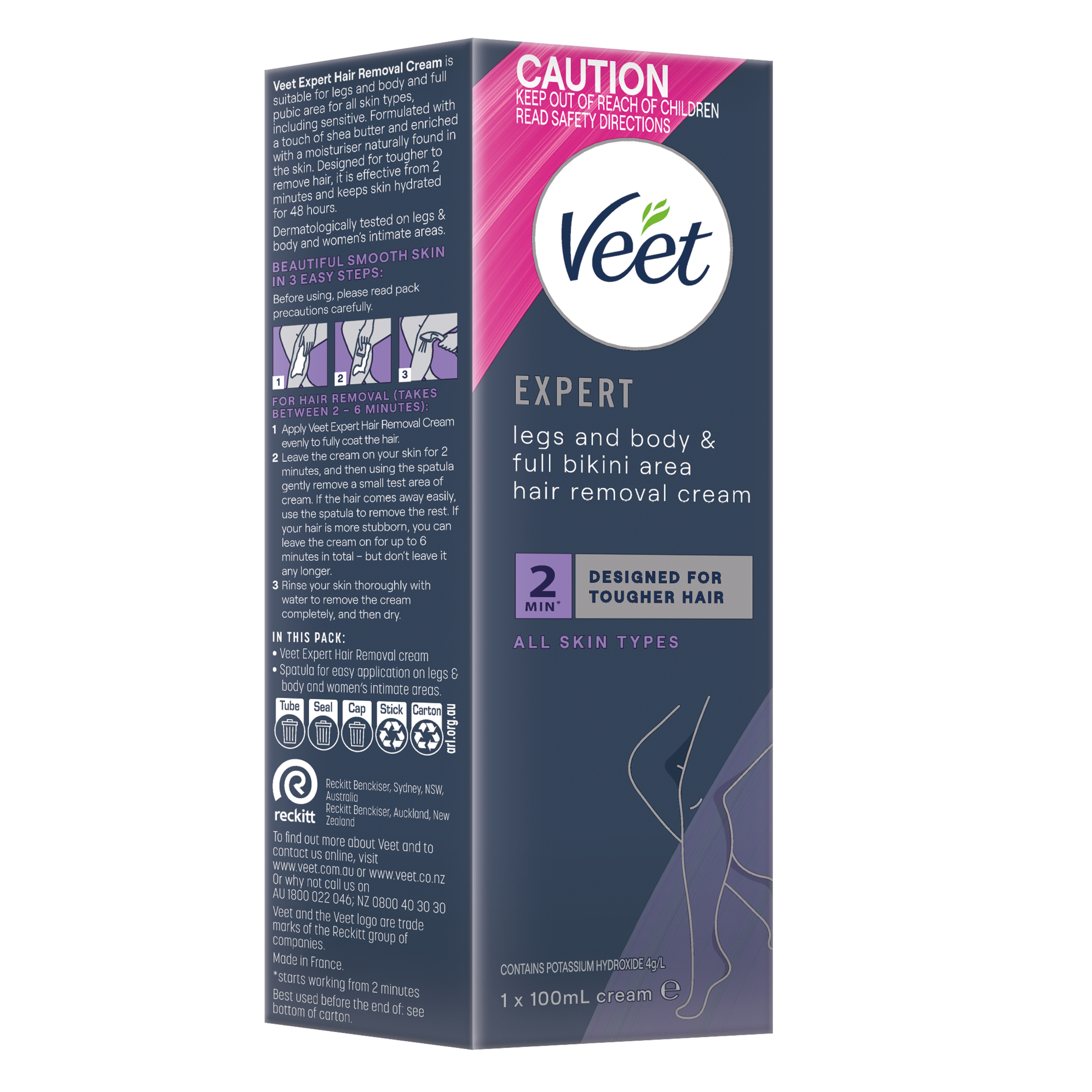 Veet Expert Hair Removal Cream 100ml - Image 7