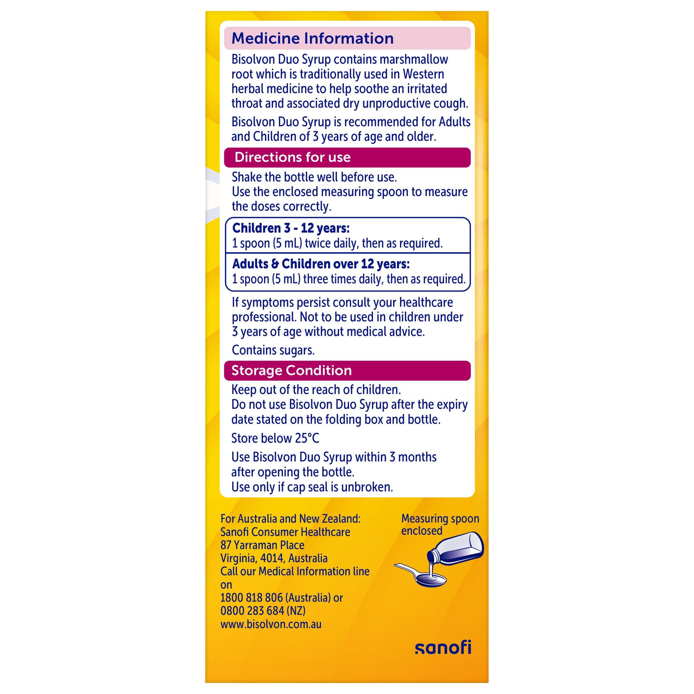 Bisolvon Duo Syrup 100ml - Image 4