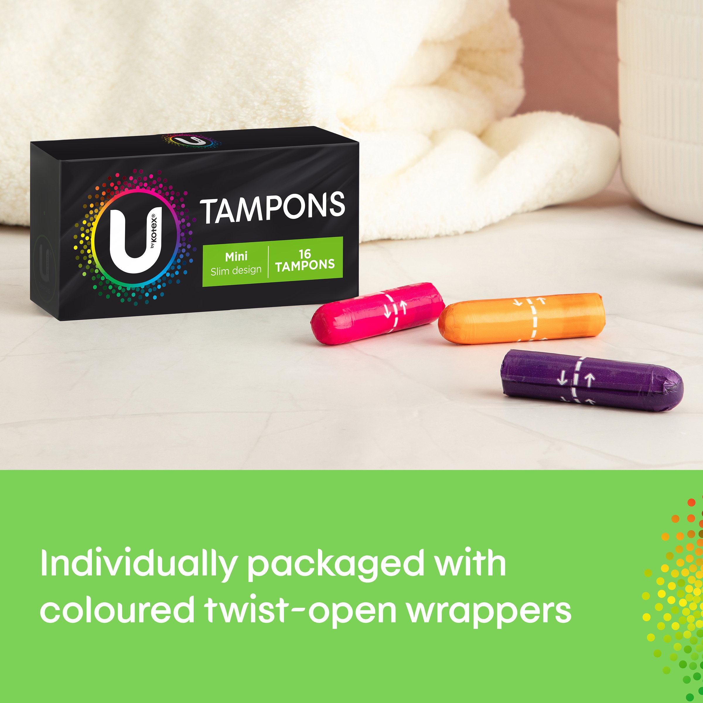 U by Kotex Tampons Mini 16 pack - Image 7