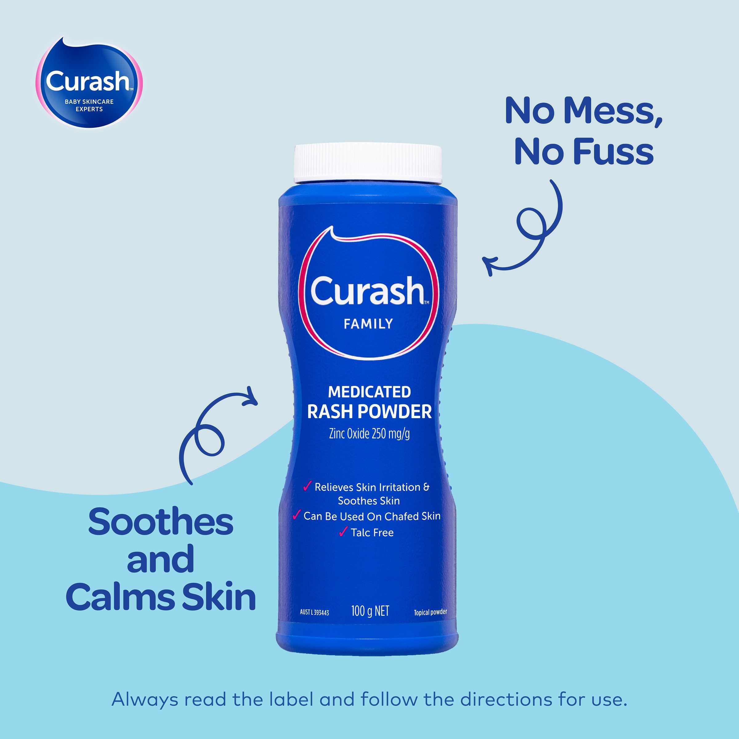 Curash Family Medicated Rash Powder 100g - Image 5