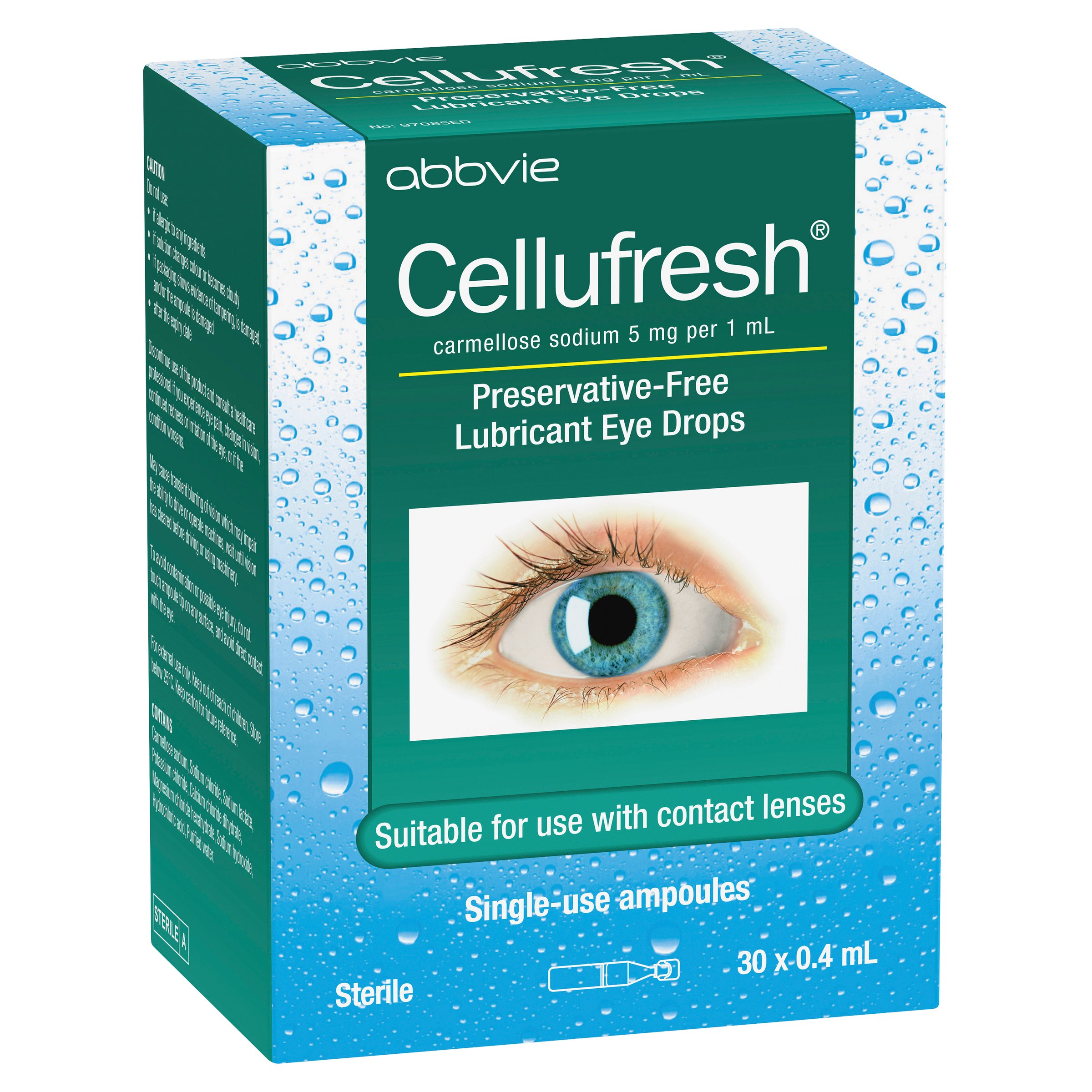 Cellufresh Eye Drops 5mg/ml - 30 ampoules - Image 1