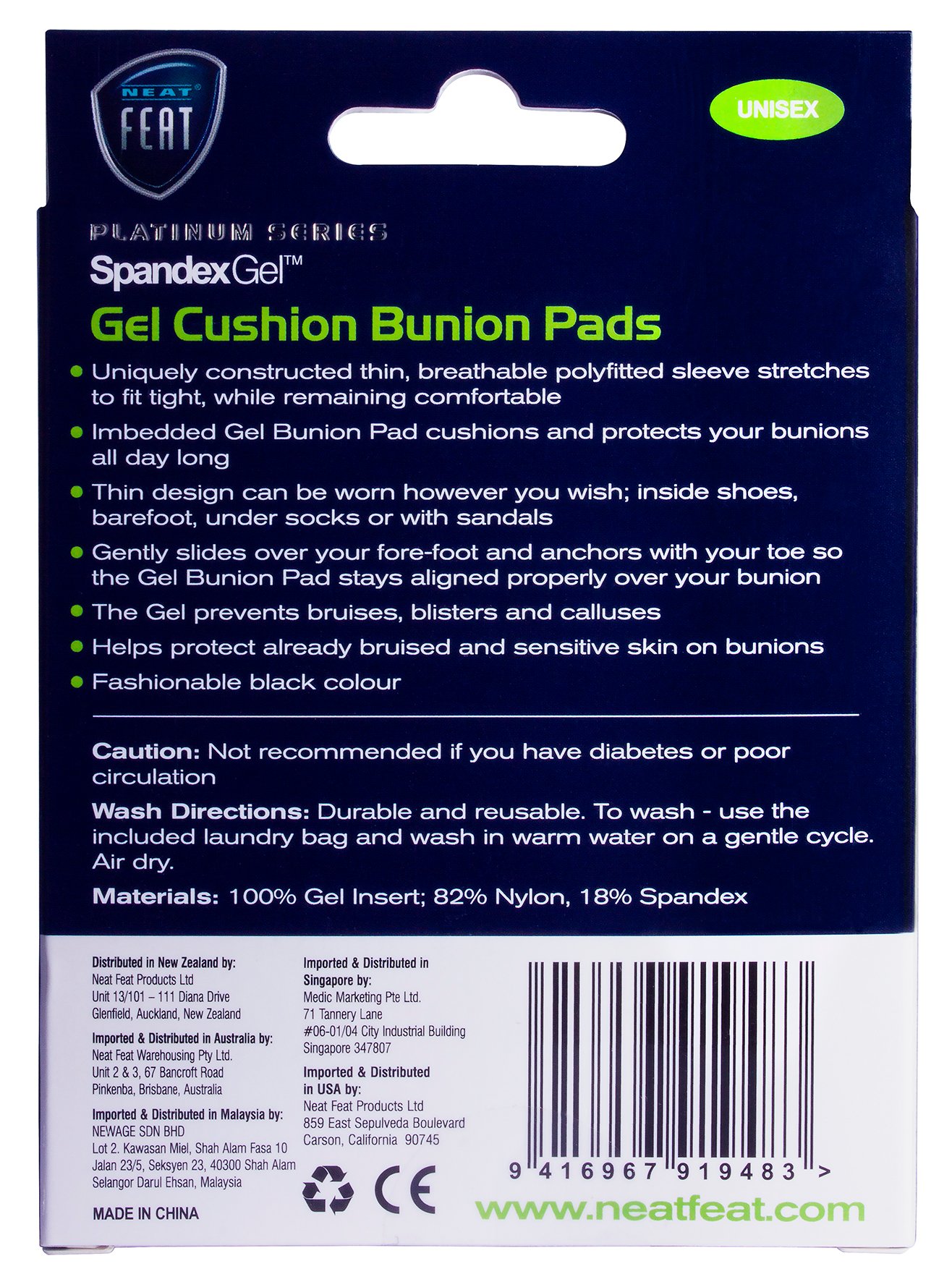 Neat Feat Spandex Bunion Pad Sleeve Large 1 pair - Image 2
