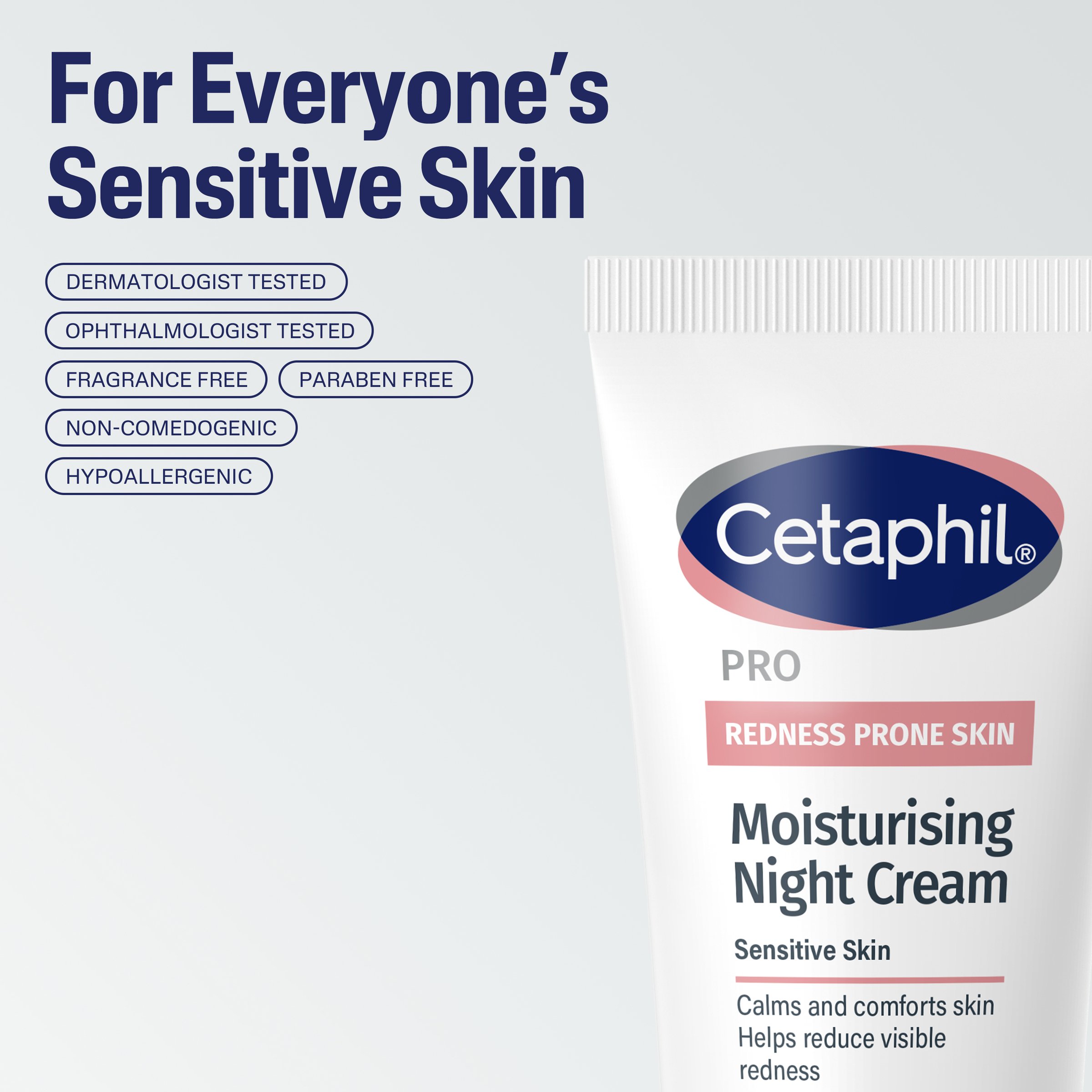 Cetaphil Pro Redness Prone Skin Moisturising Night Cream 50ml - Image 10
