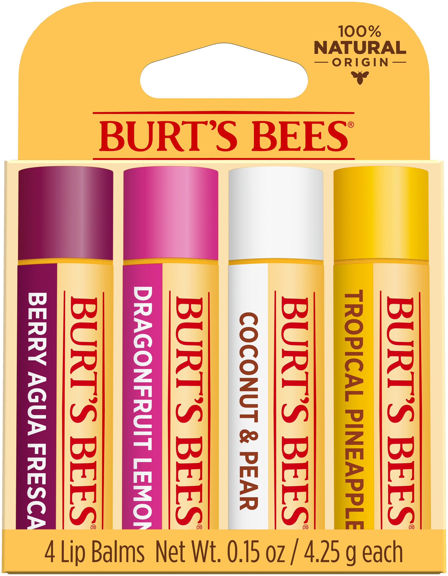 Burt's Bees Tropical Retreat 4 Pack 0.017g