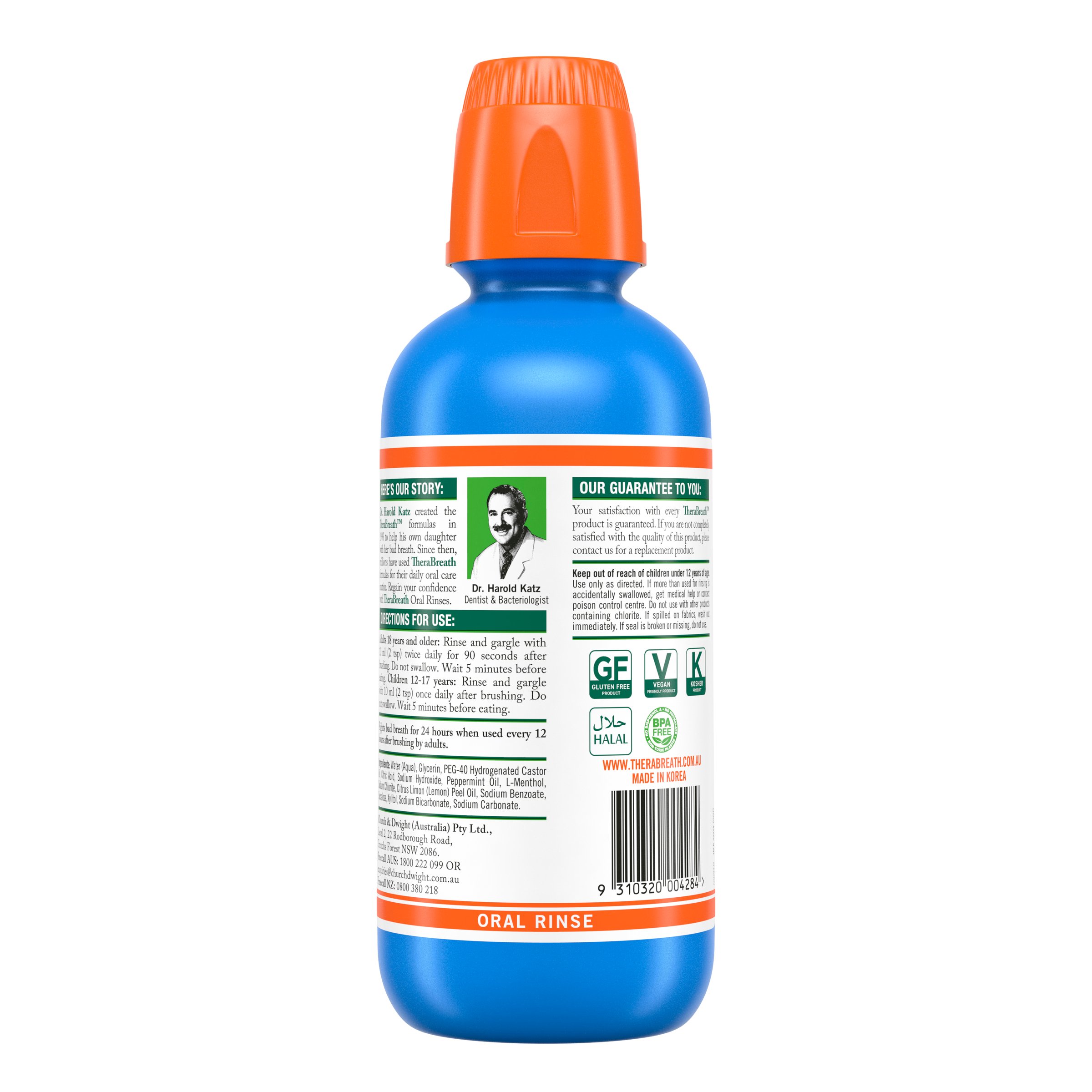 TheraBreath Oral Rinse Icy Mint 473ml - Image 2
