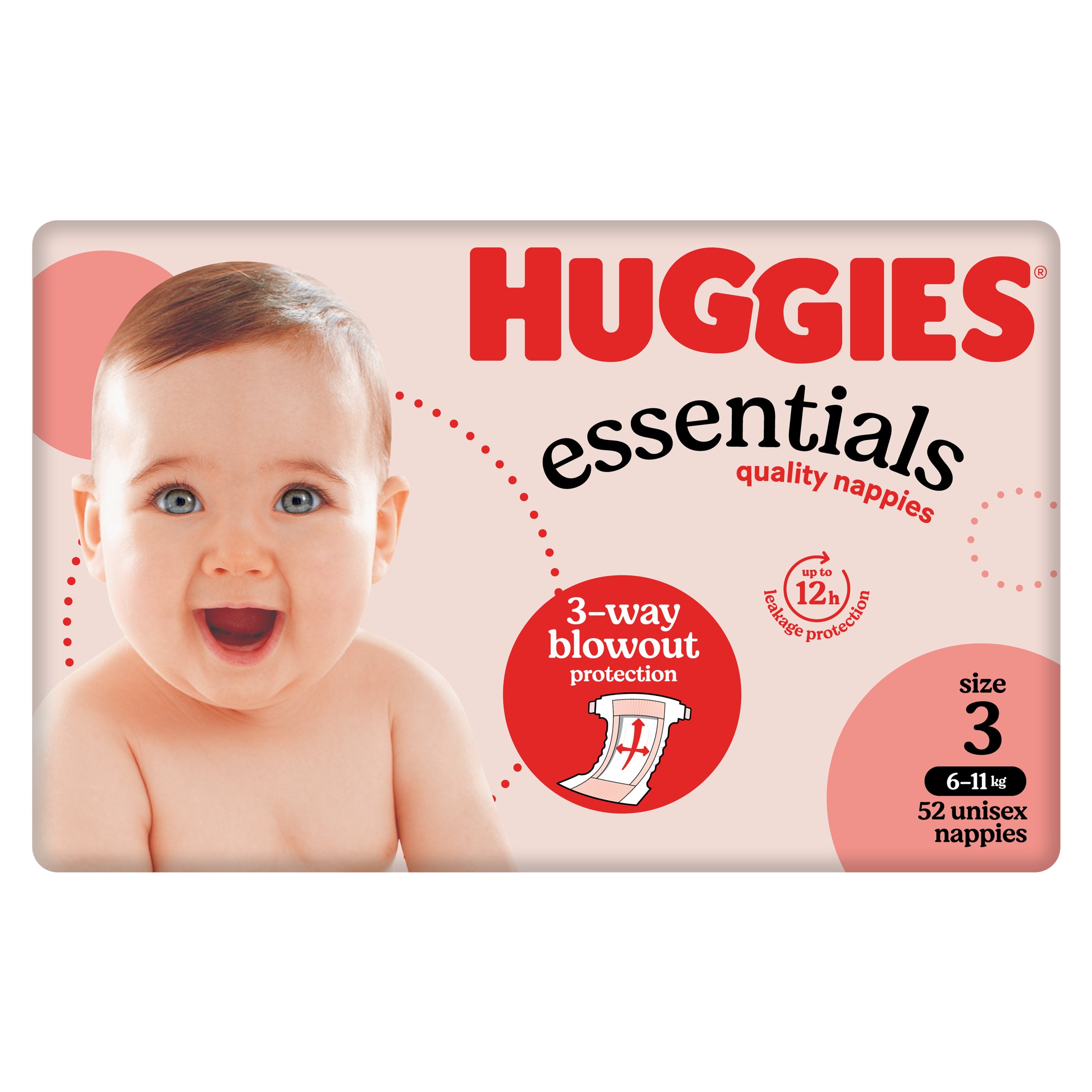 Huggies Nappies Essentials Crawler 52 pack - Image 2