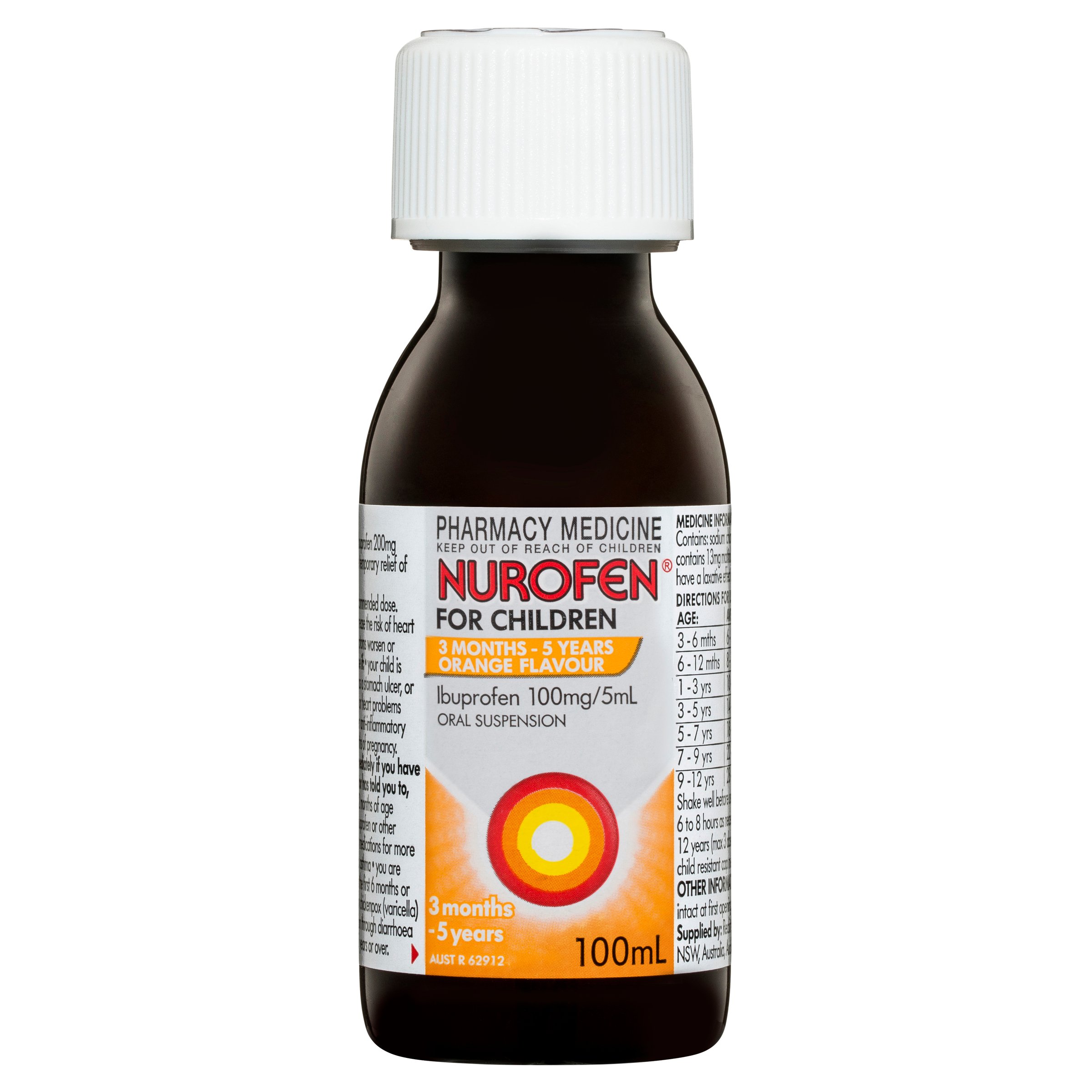 Nurofen for Children 3 Months to 5 Years Orange 100ml - Image 6