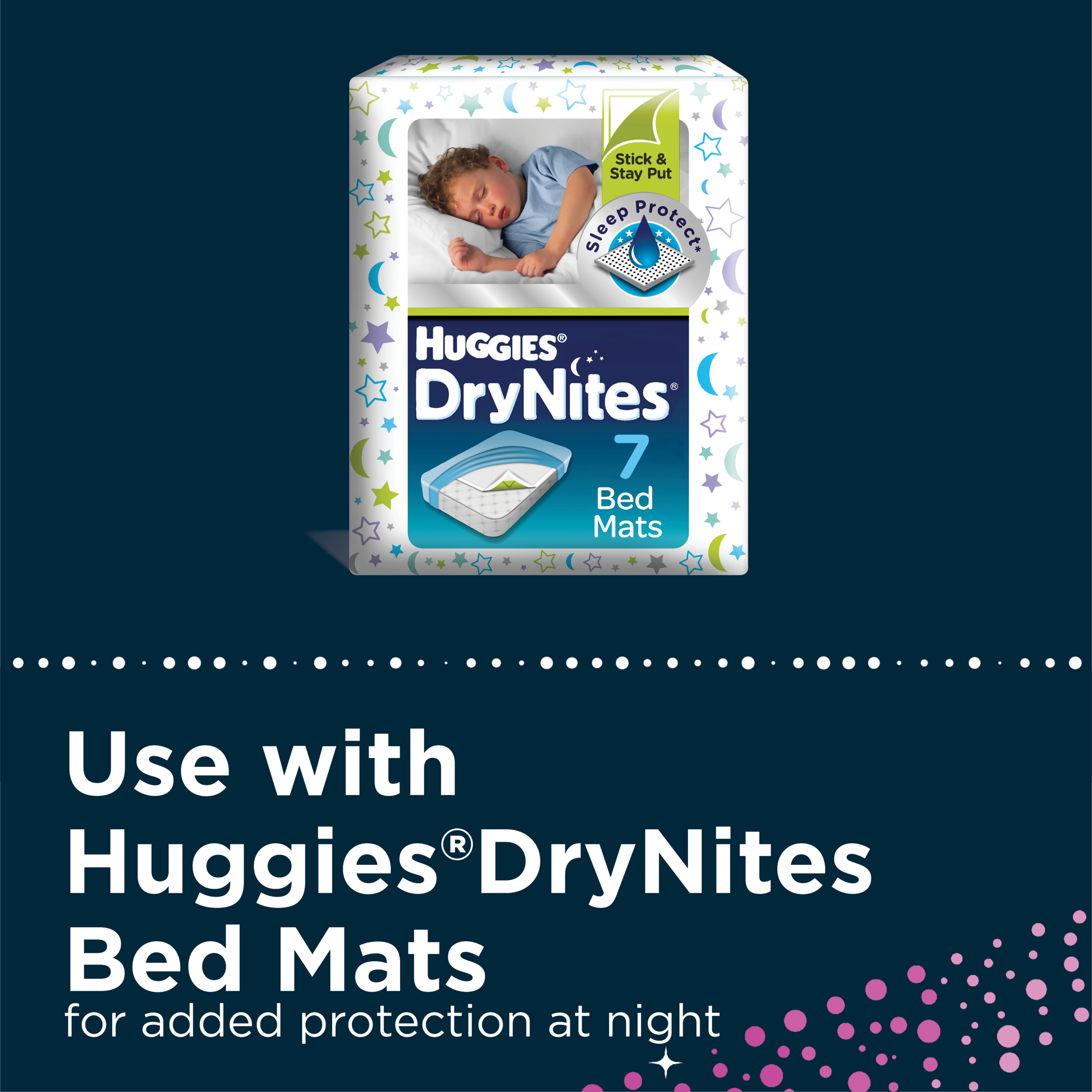 Huggies DryNites Size 4 Girl 4-7 Years 9 pack - Image 6