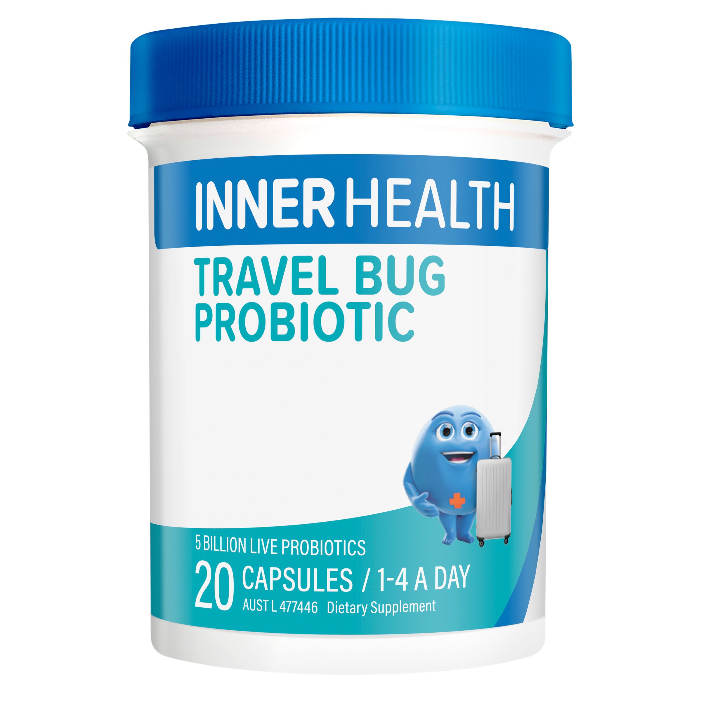 Inner Health Travel Bug Probiotic 20 capsules - Image 4