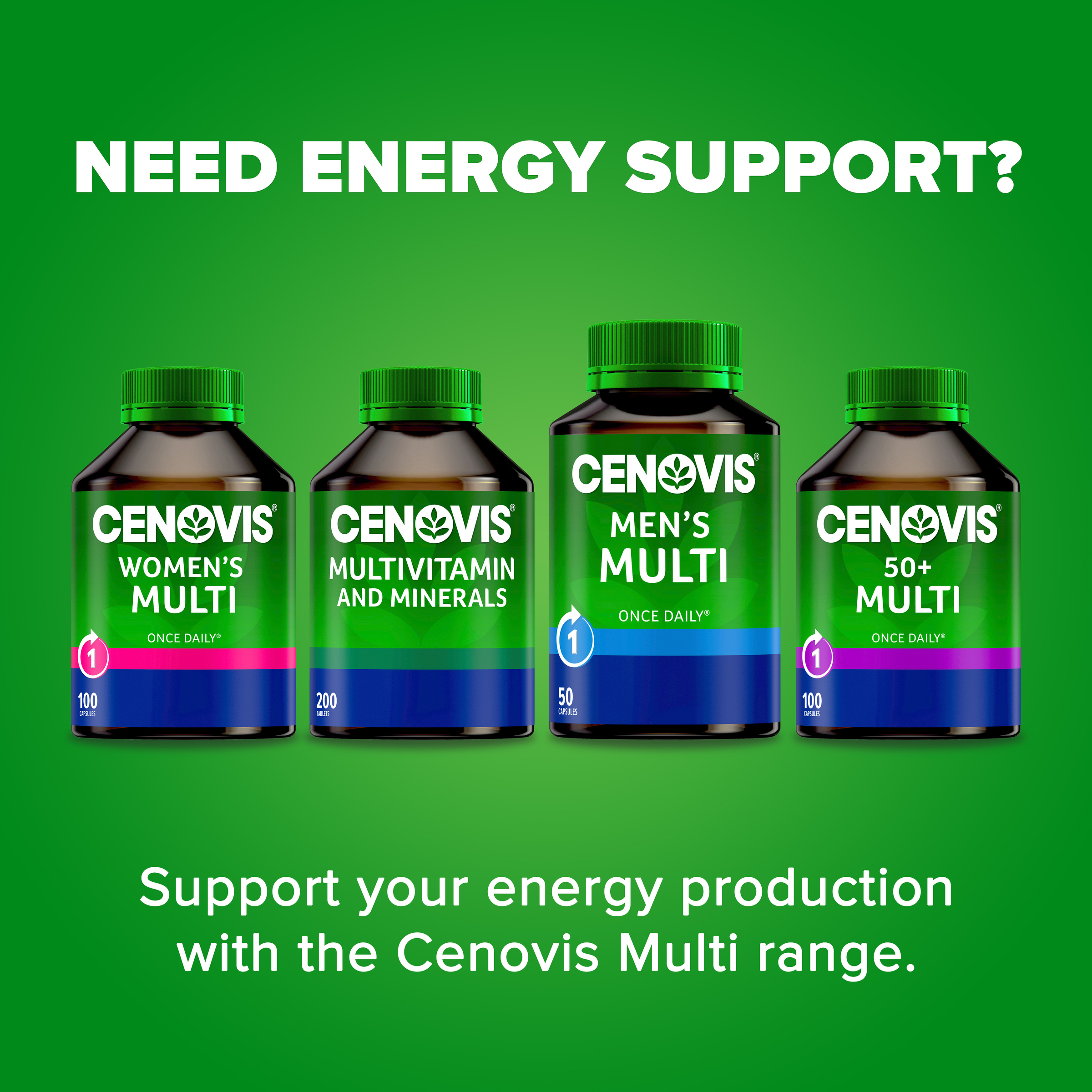 Cenovis Once Daily Men's Multi 100 capsules - Image 9