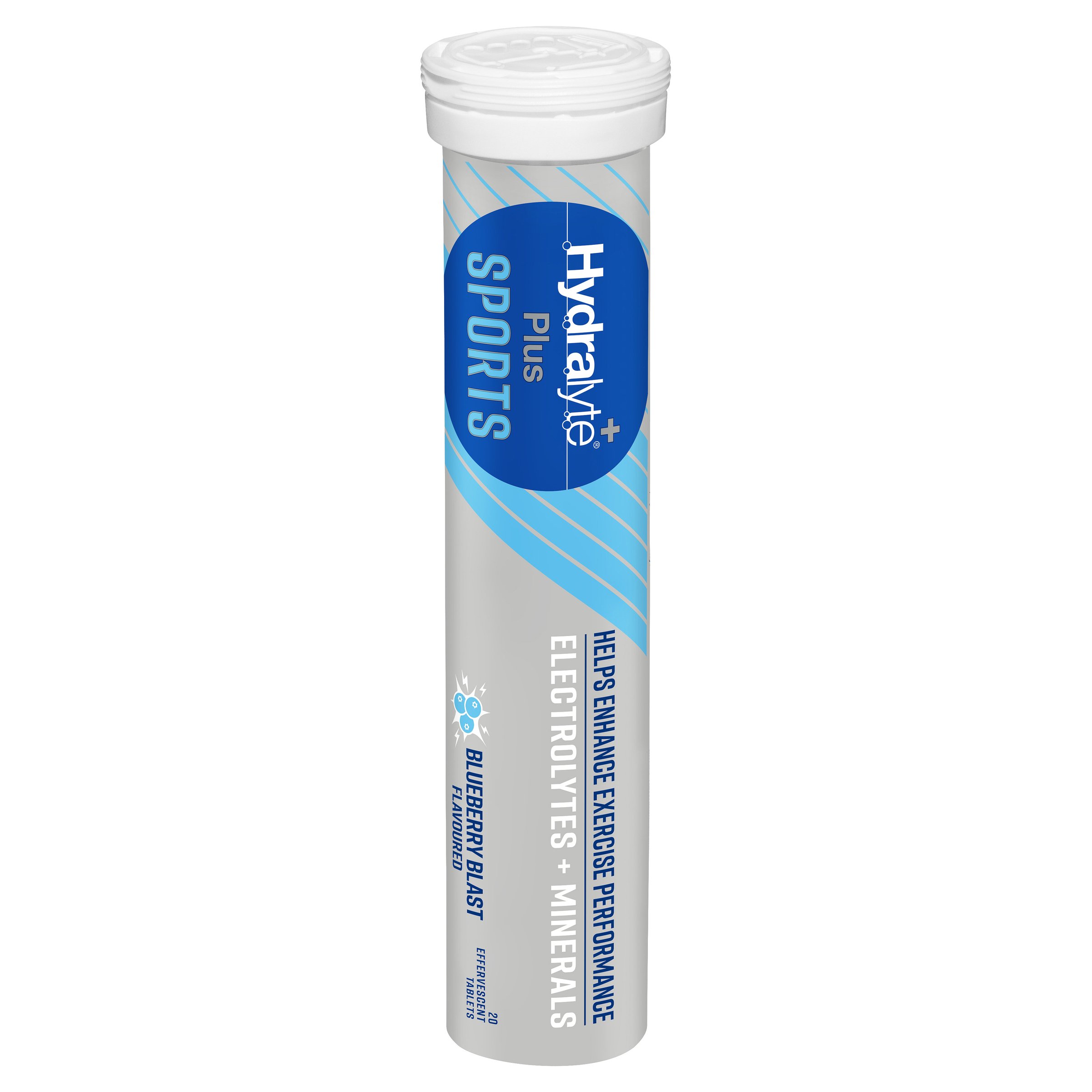 Hydralyte Plus Sports Effervescent Blueberry Blast 20 tablets - Image 10