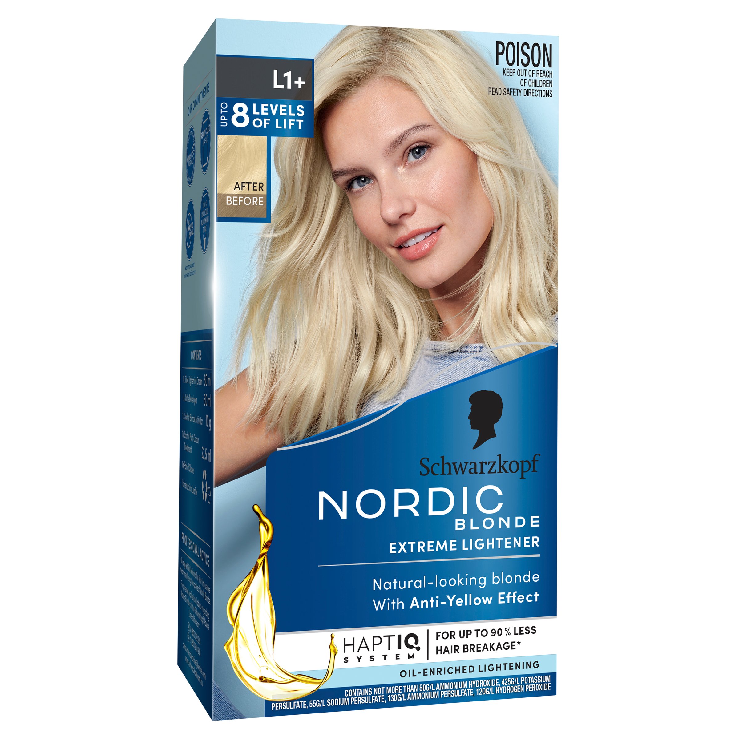Schwarzkopf Nordic Blonde L1+ Extreme Lightener 1 pack - Image 6