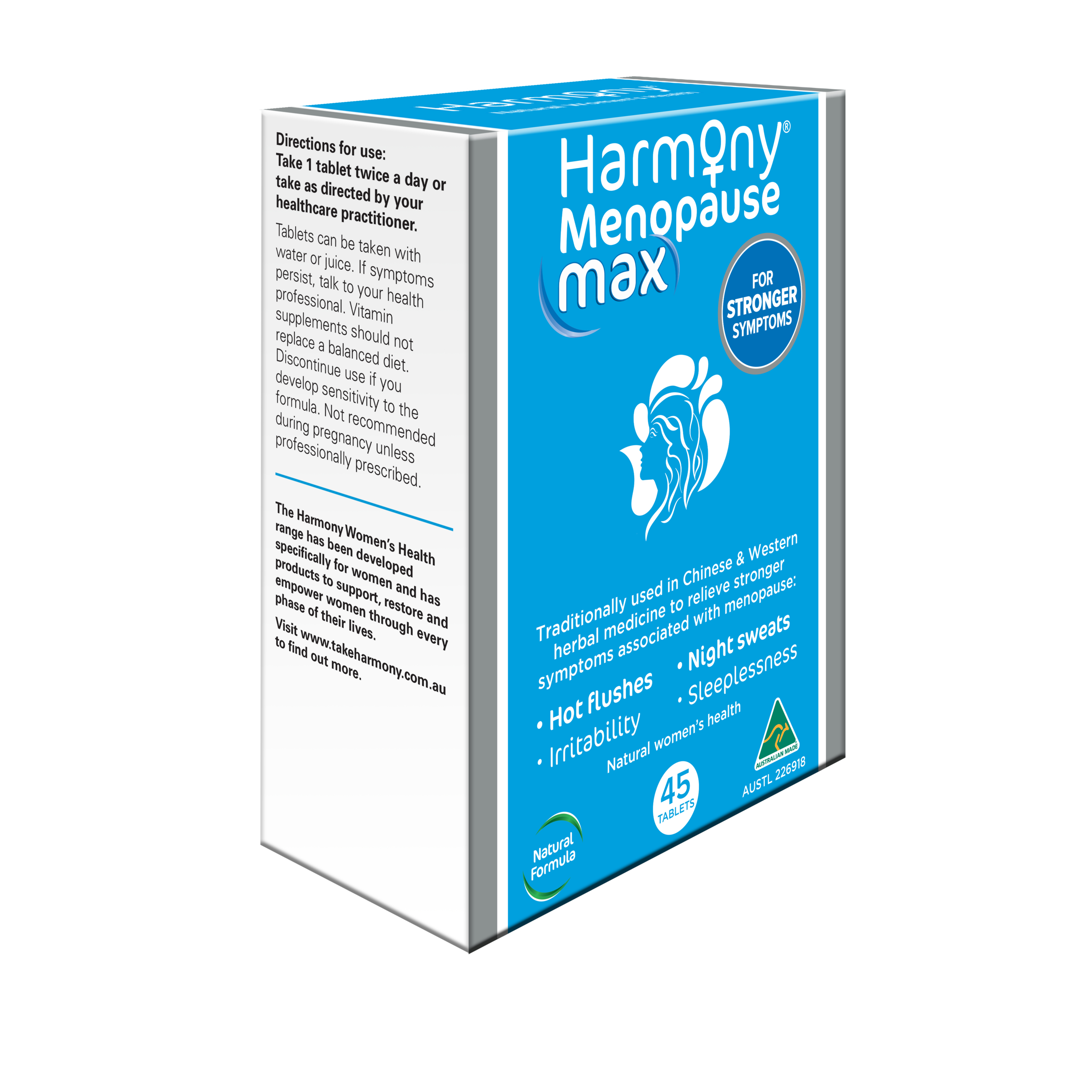 Harmony Menopause Max 45 tablets - Image 3