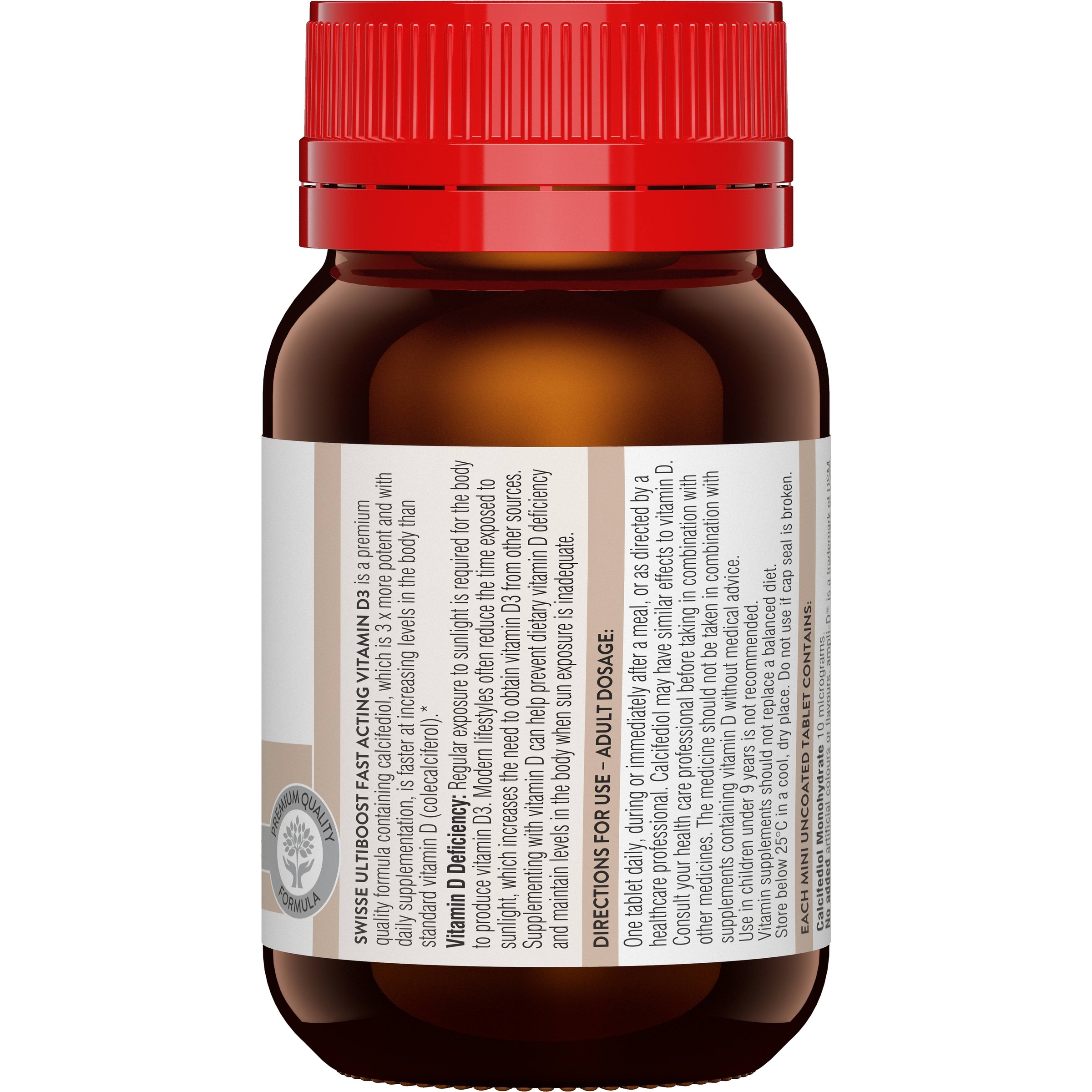 Swisse Ultiboost Fast Acting Vitamin D3 - 90 capsules - Image 2