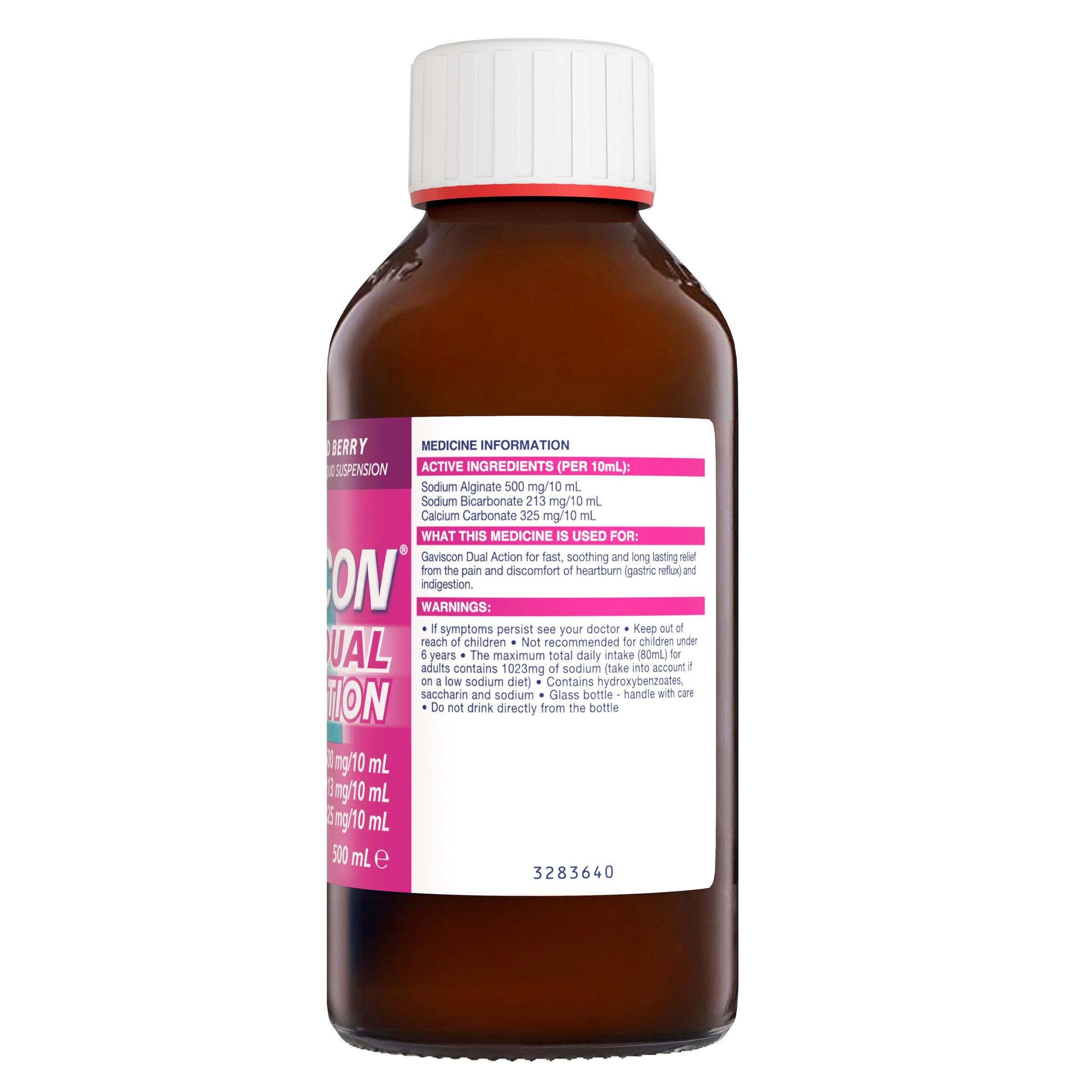 Gaviscon Dual Action Liquid Mixed Berry 500ml - Image 4