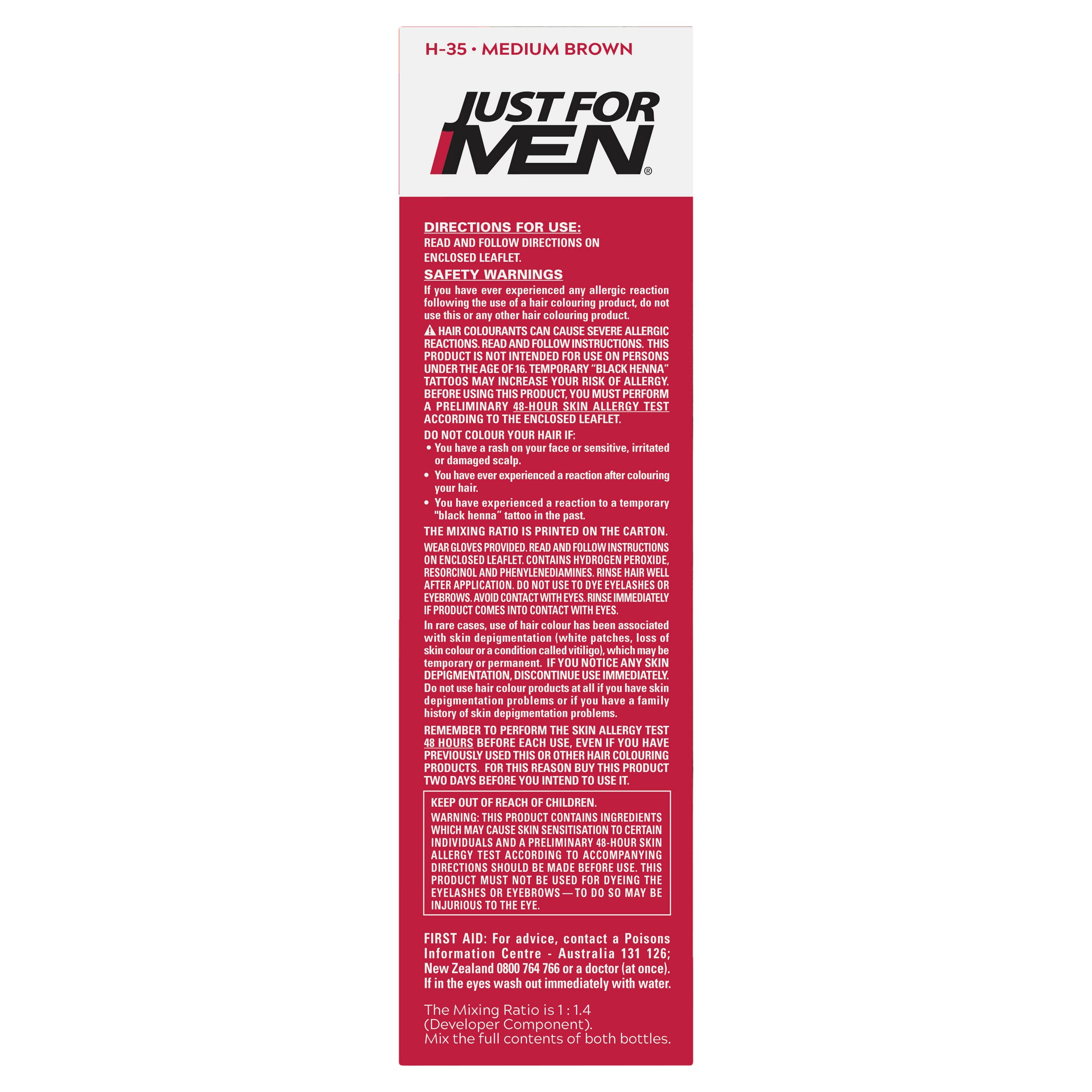 Just For Men Shampoo-In Haircolour Natural Medium Brown 1 pack - Image 2