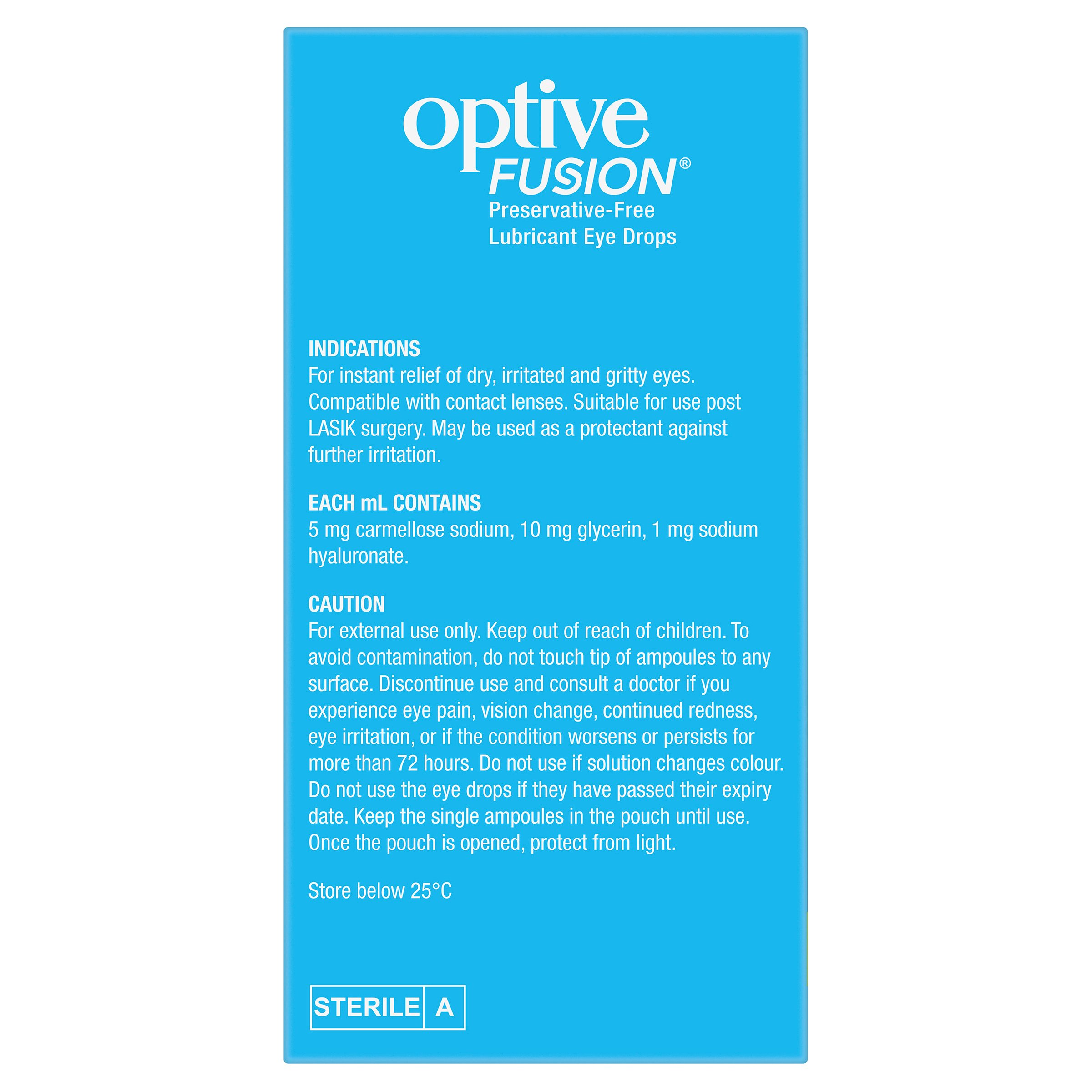 Optive Fusion Eye Drops 0.4ml - 30 doses - Image 3