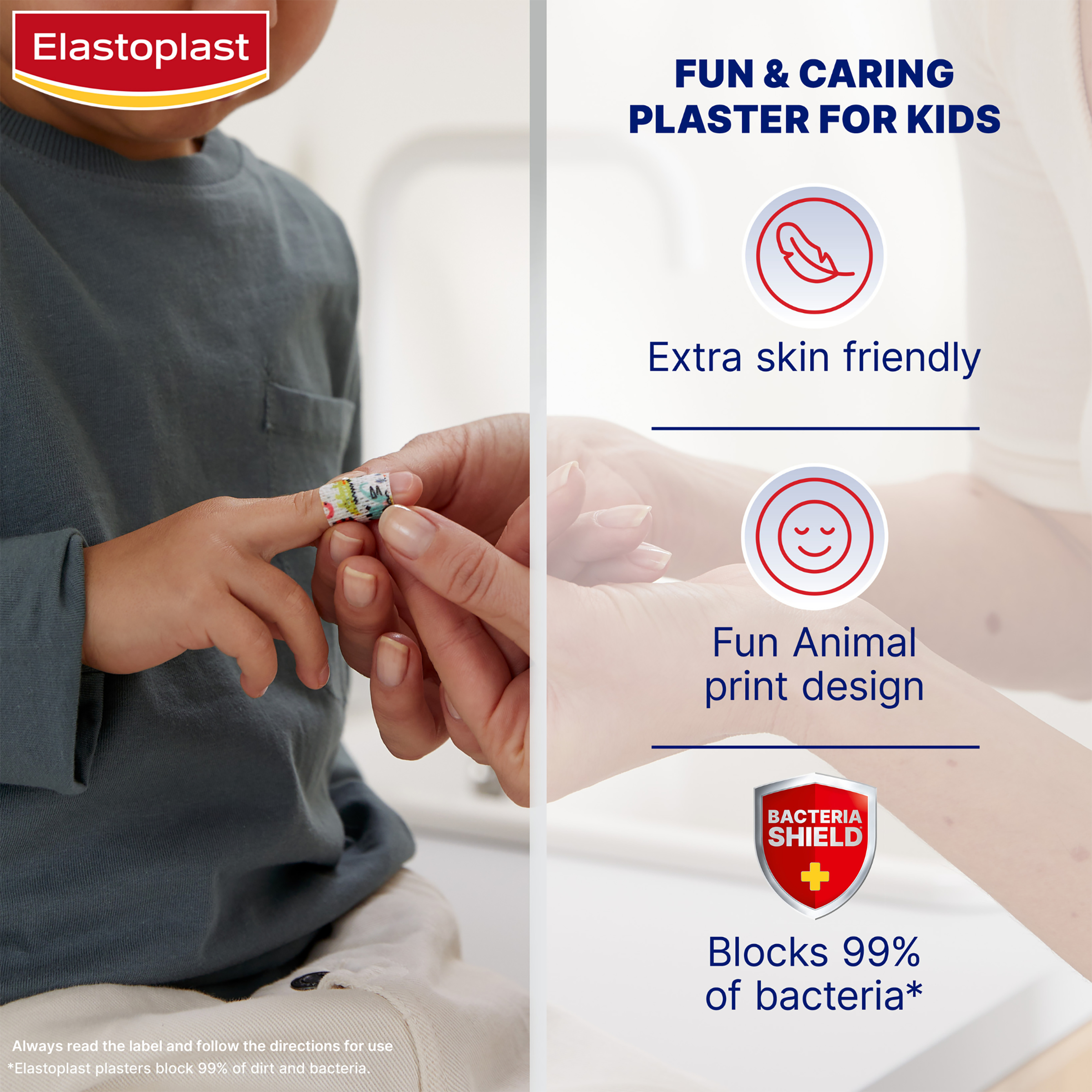 Elastoplast Sensitive Kids Strips Animals 20 pack - Image 5