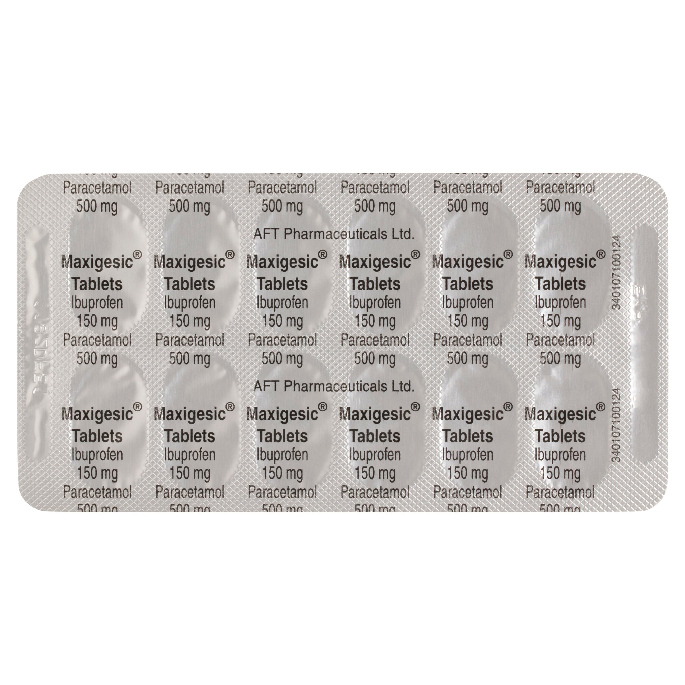 Maxigesic Paracetamol 500mg + Ibuprofen 150mg - 12 tablets - Image 6
