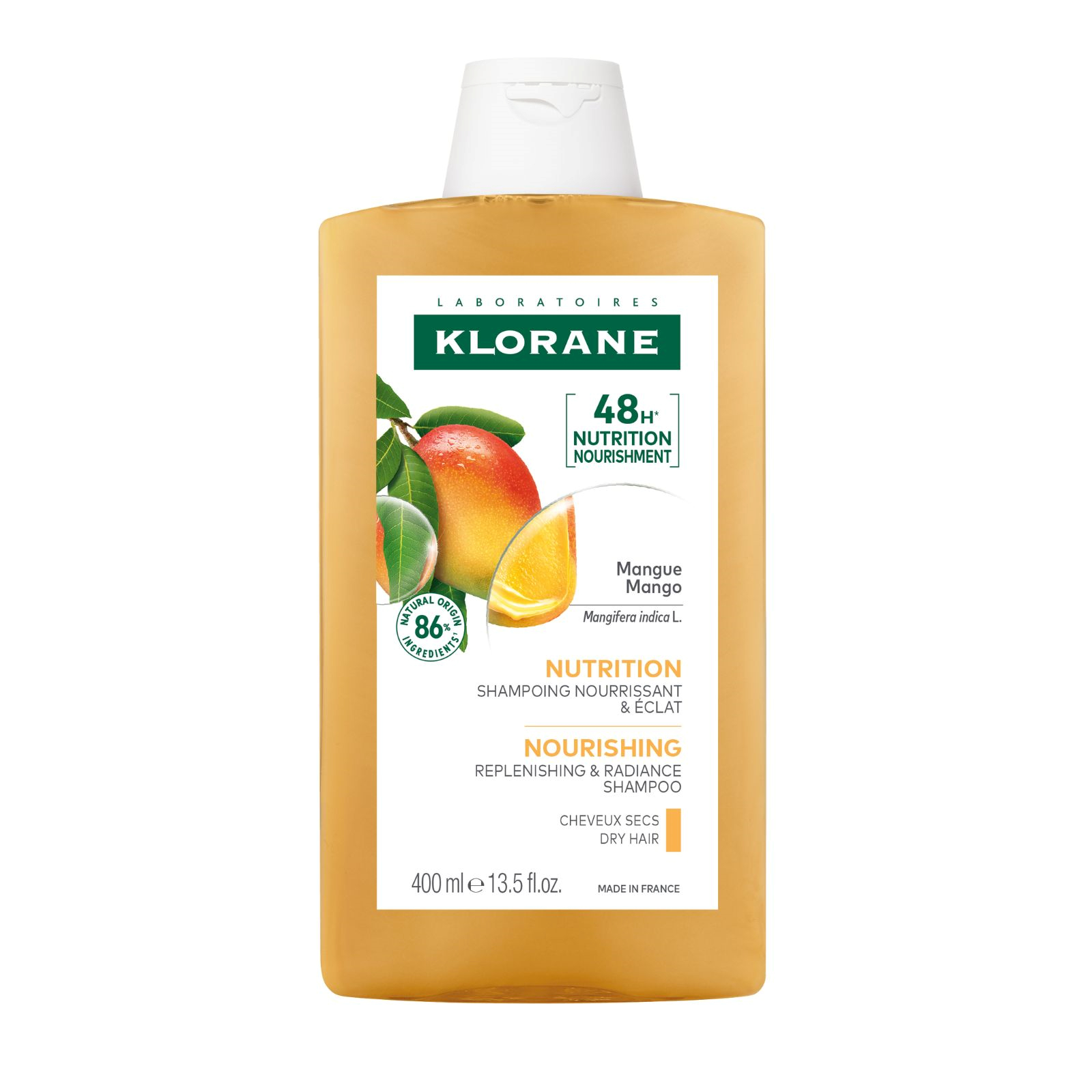 Klorane Nourishing Shampoo with Mango Butter 400ml - Image 1