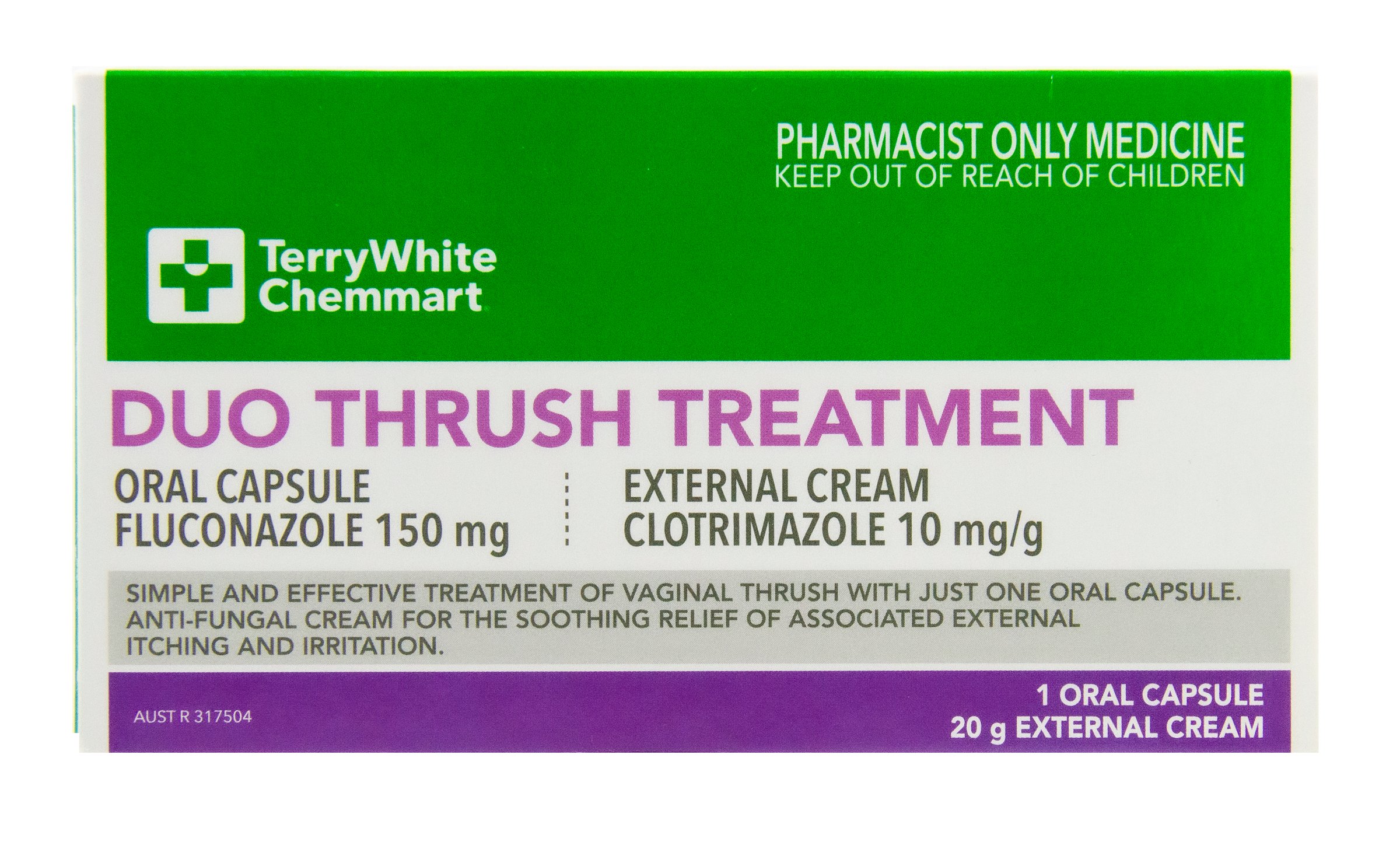 TerryWhite Chemmart Duo Thrush Treatment 1 pack
