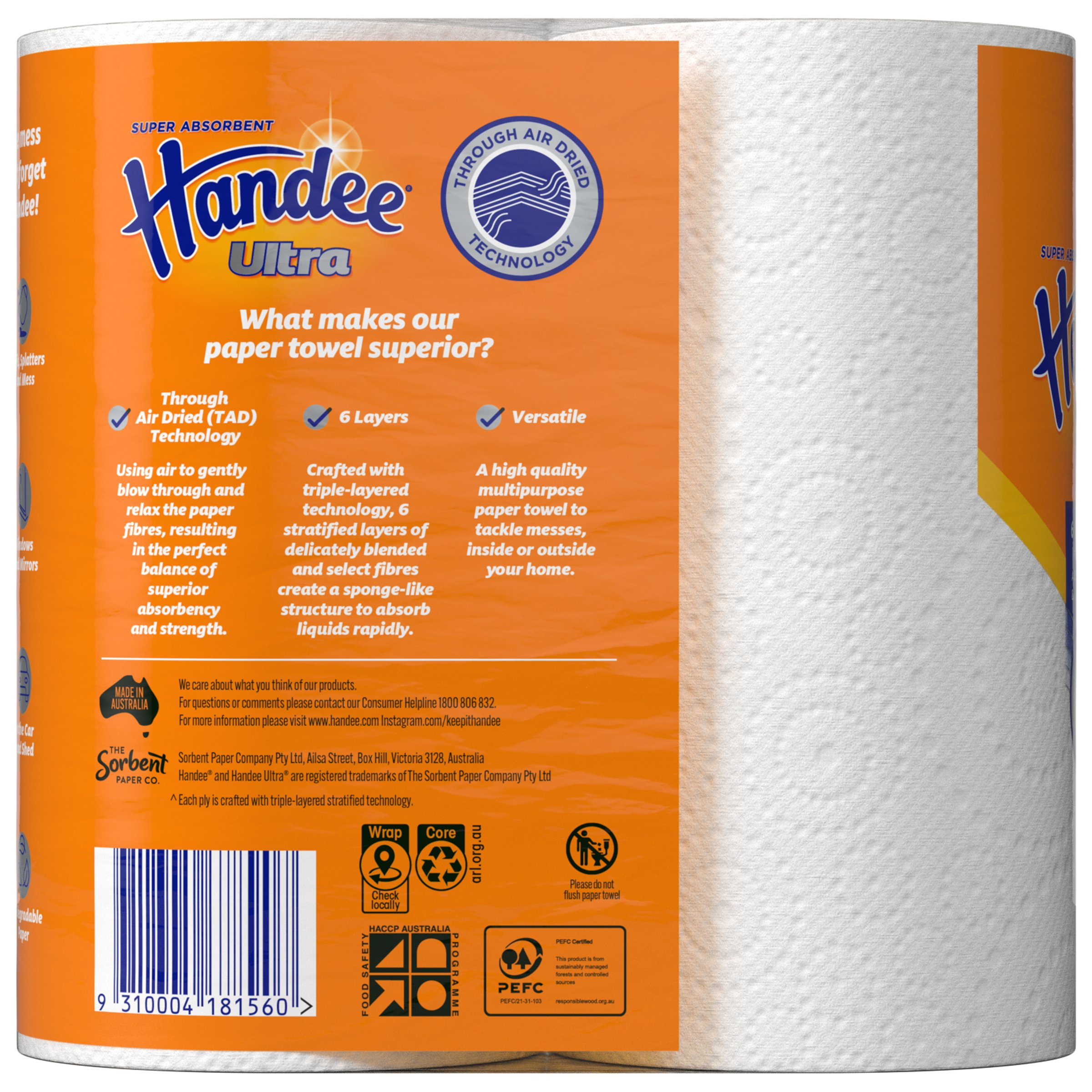 Handee Ultra Paper Towel 2 pack - Image 2