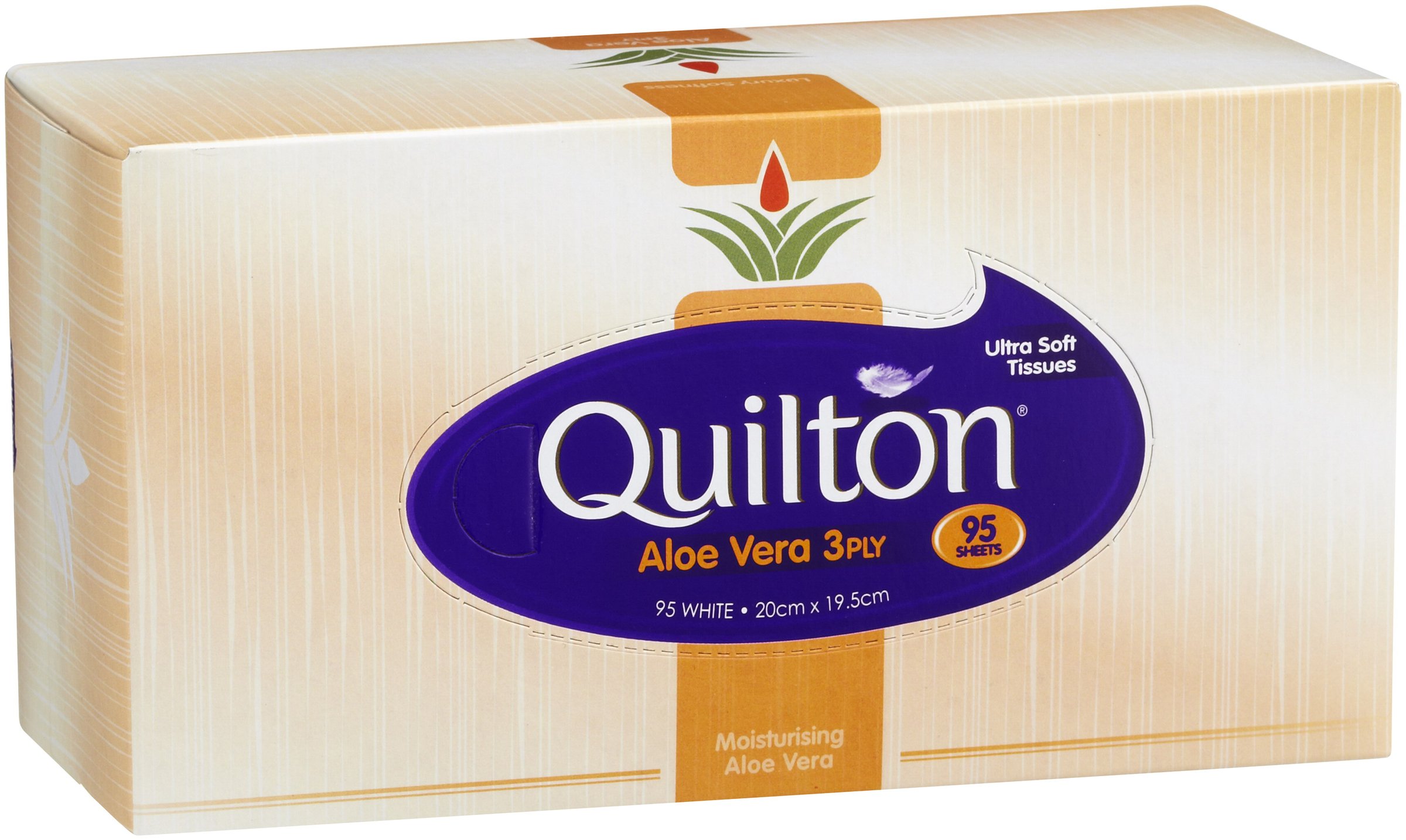 Quilton Facial Tissues Aloe Vera 95 pack - Image 2