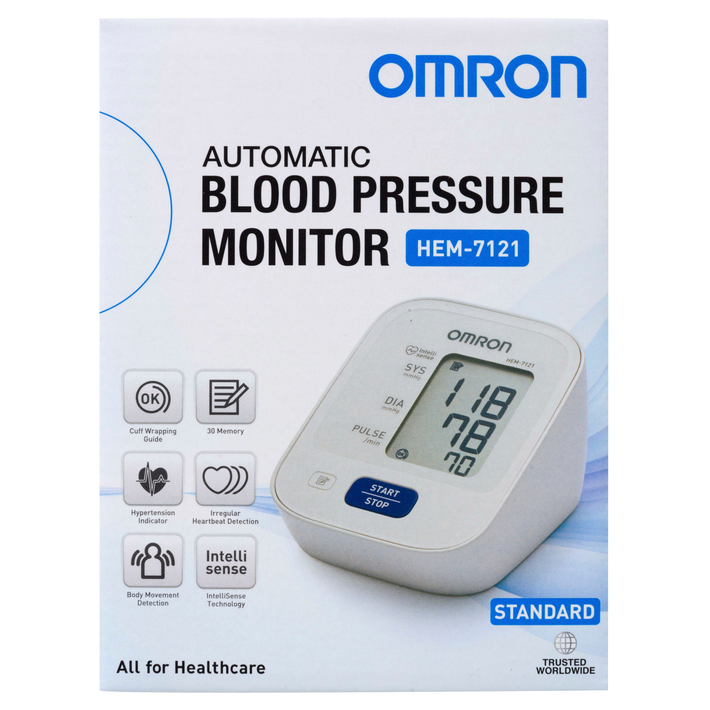 Omron Standard Blood Pressure Monitor HEM7121 - 1 each - Image 1