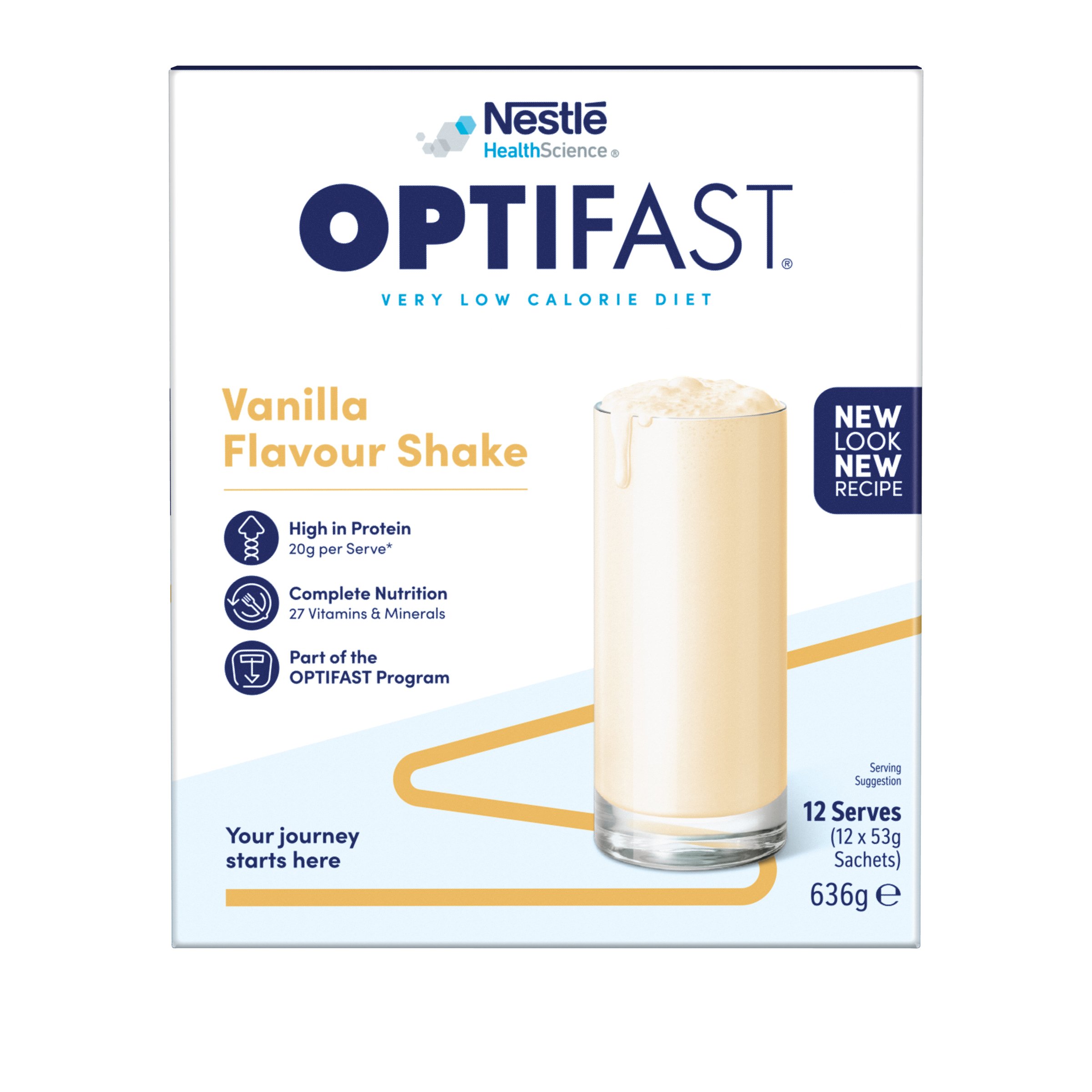 Optifast VLCD Shake Vanilla 12 pack - Image 1