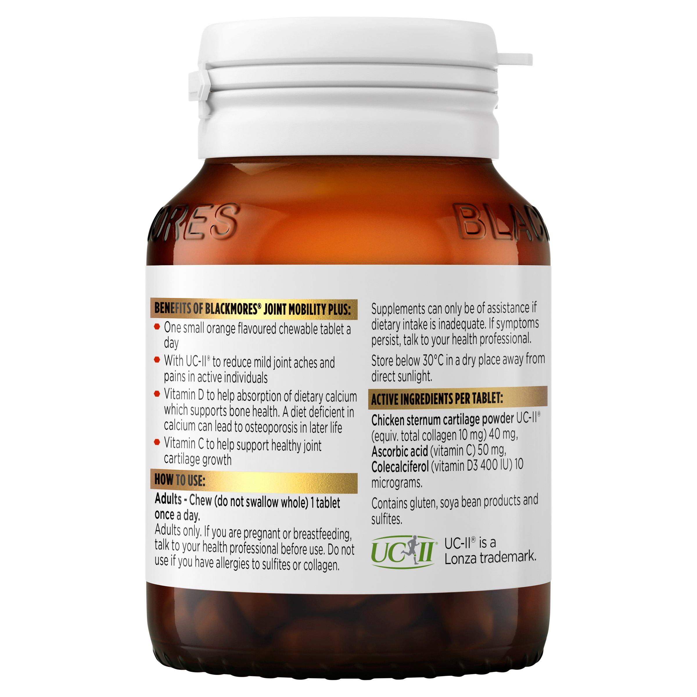 Blackmores Joint Mobility Plus 60 tablets - Image 2