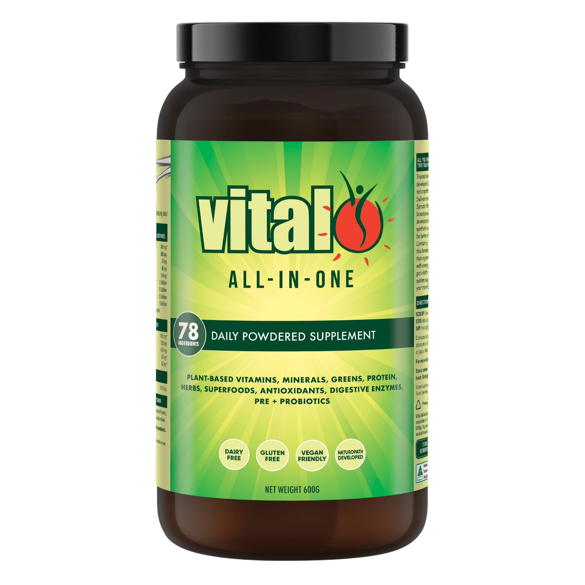 Vital All-In-One Supplement Powder 600g - Image 1