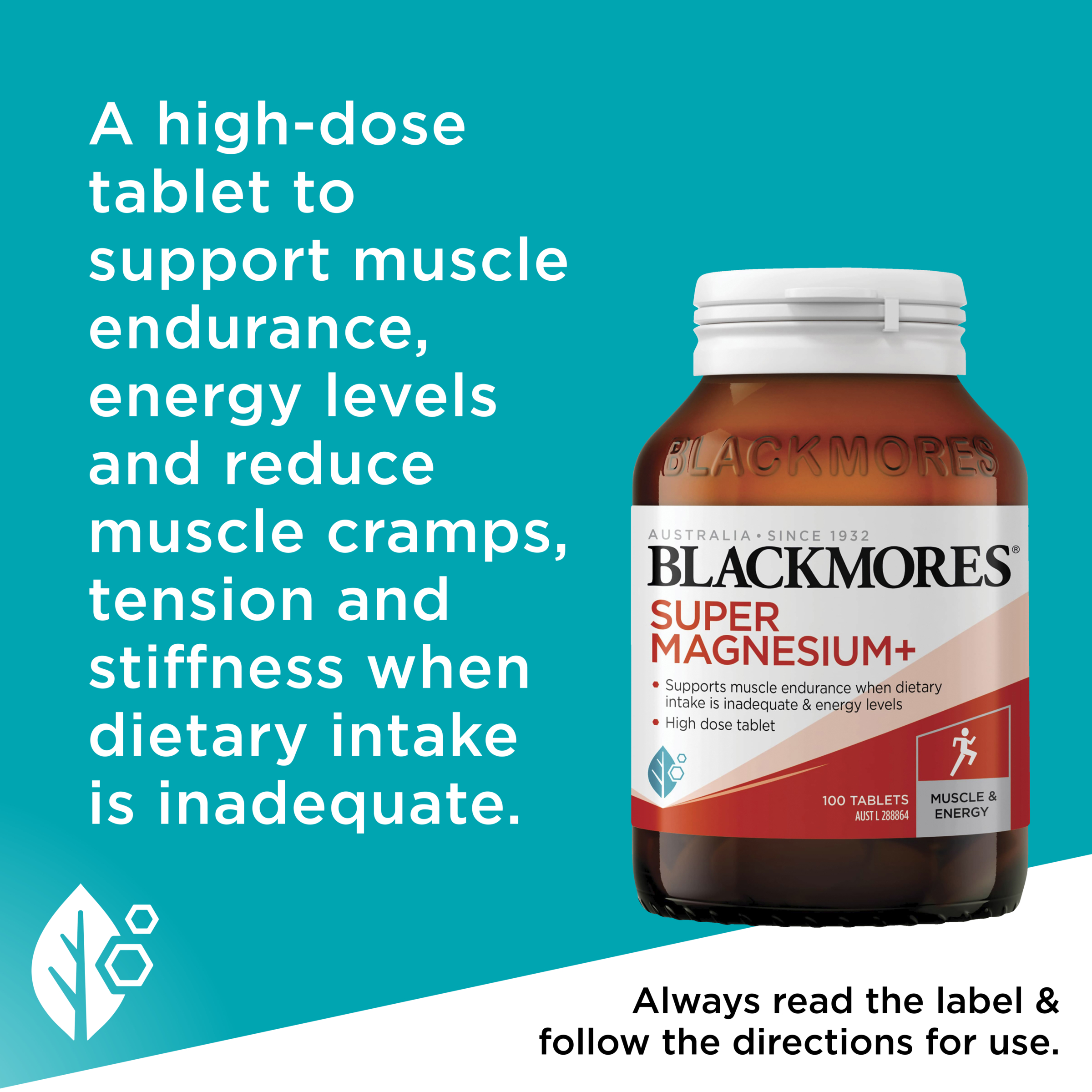 Blackmores Super Magnesium+ 100 tablets - Image 7