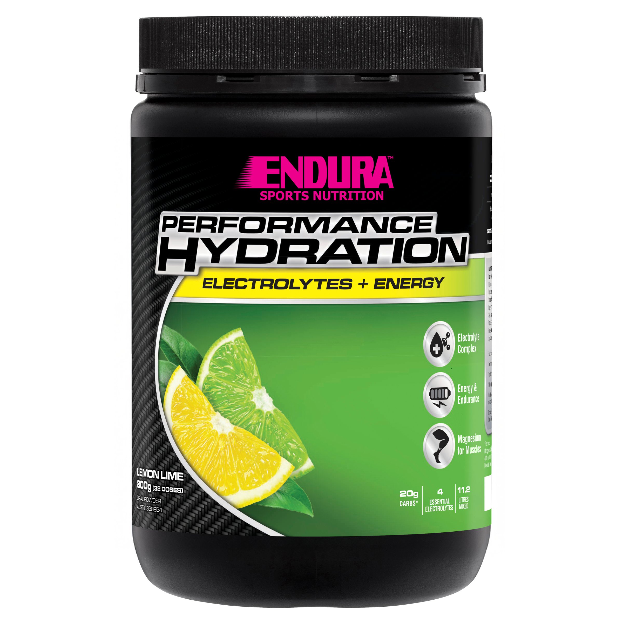 Endura Rehydration Performance Fuel Lemon Lime 800g - Image 1