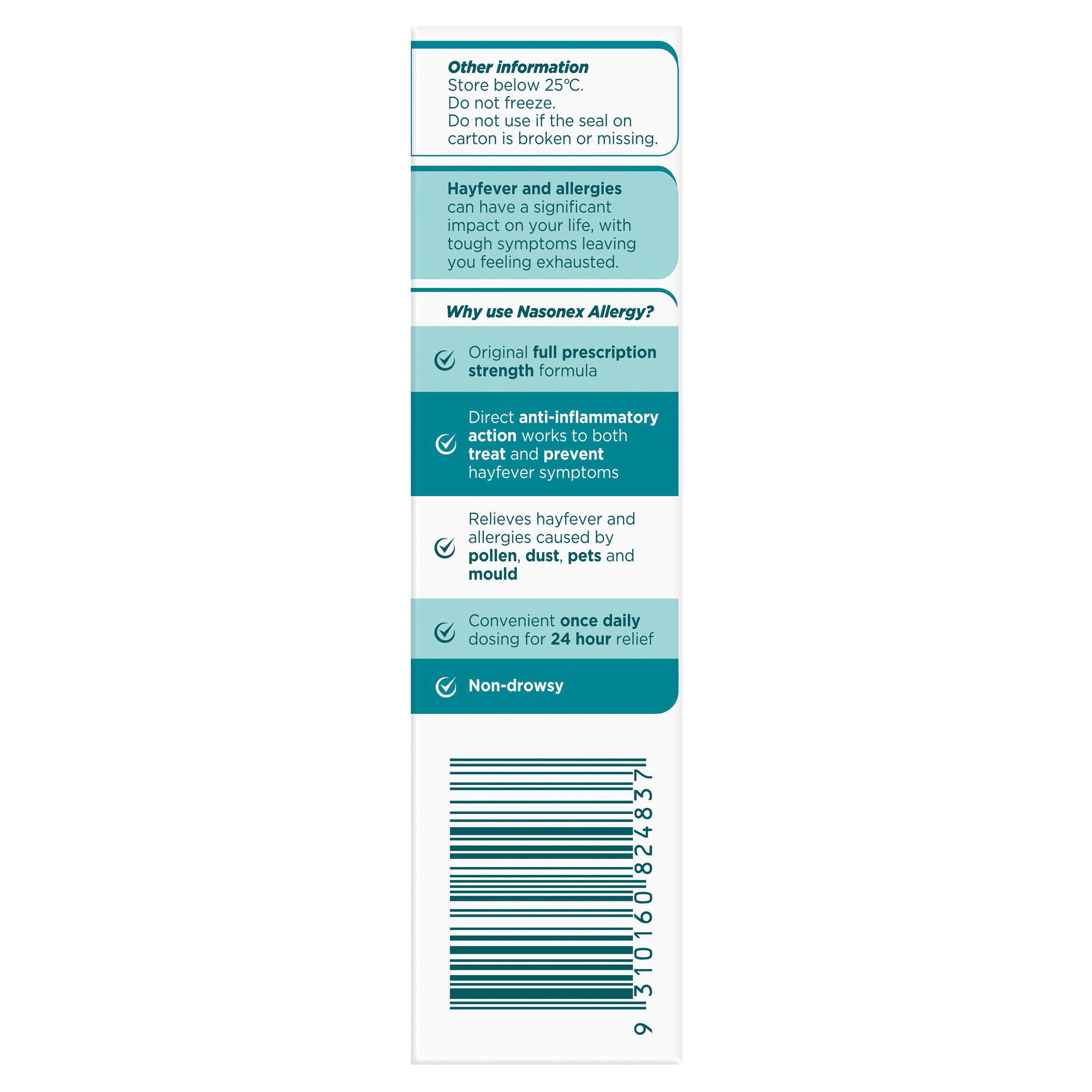 Nasonex Allergy Spray 65 doses - Image 2