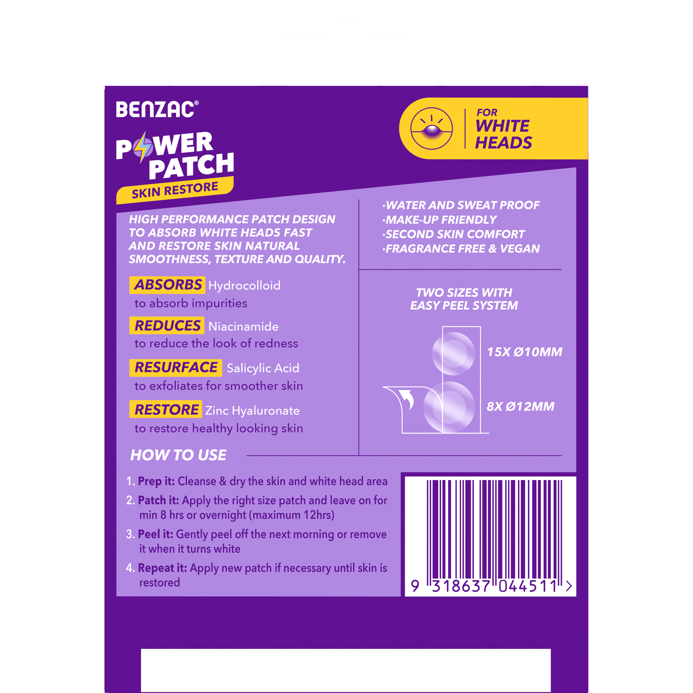 Benzac Power Patches Skin Restore 23 - 1 unit - Image 2